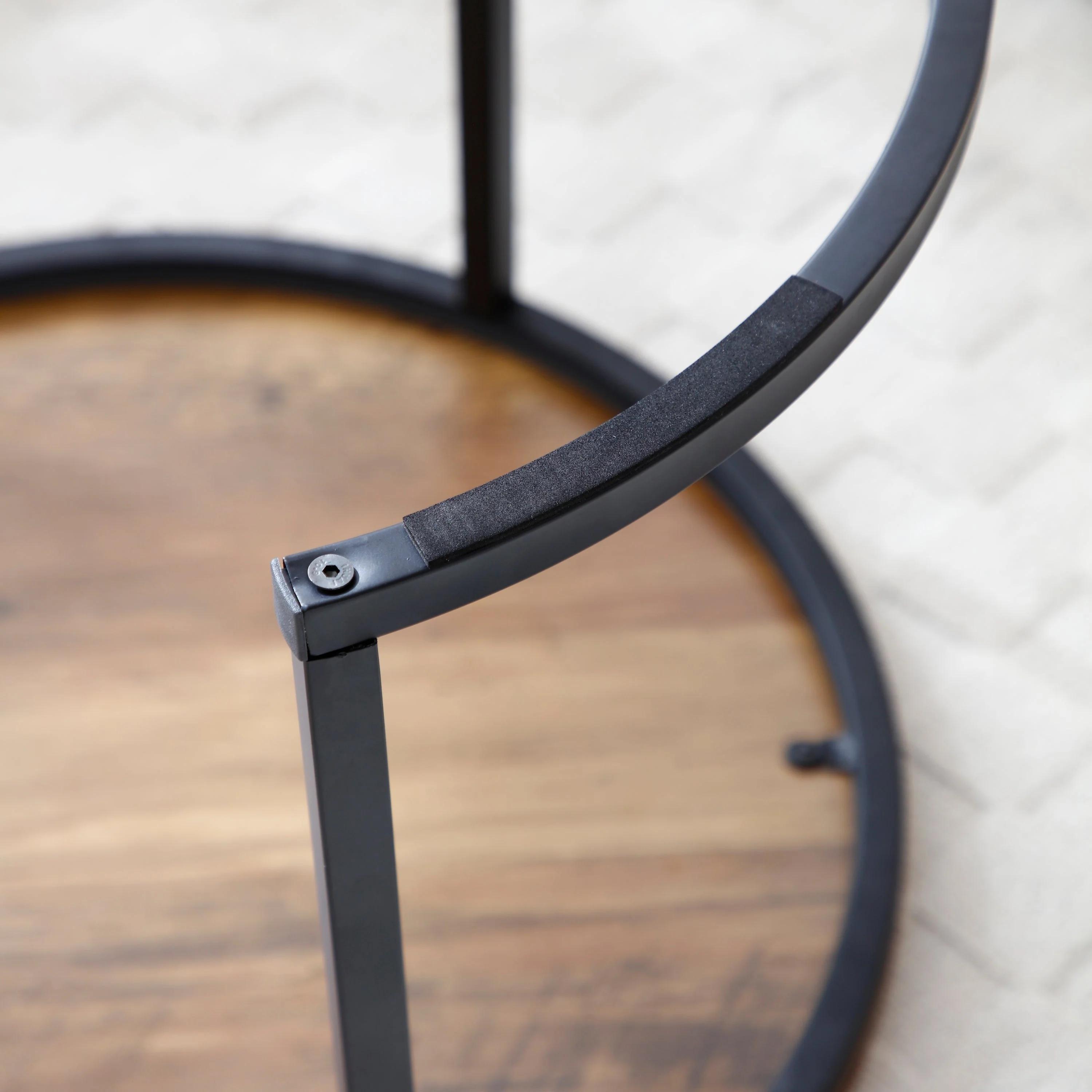 Set of 2 Coffee Table, Side Round End Table - Image 5