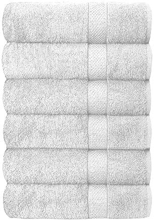 Set of 6 Hotel & Spa 100% Cotton Bath Towels 27x52 inch - Image 3