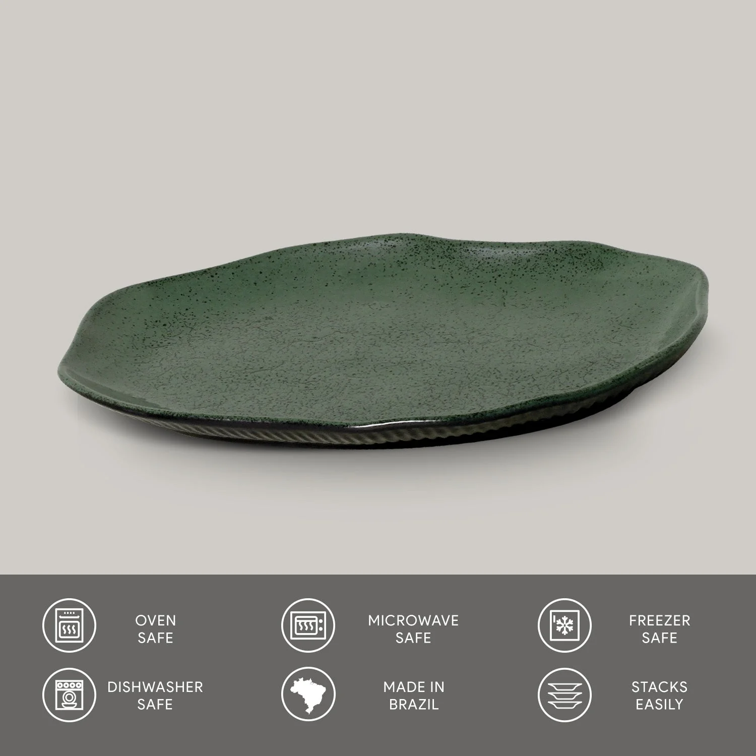 Shallow Bio Oval Platter Medium Set of 4 - Image 38