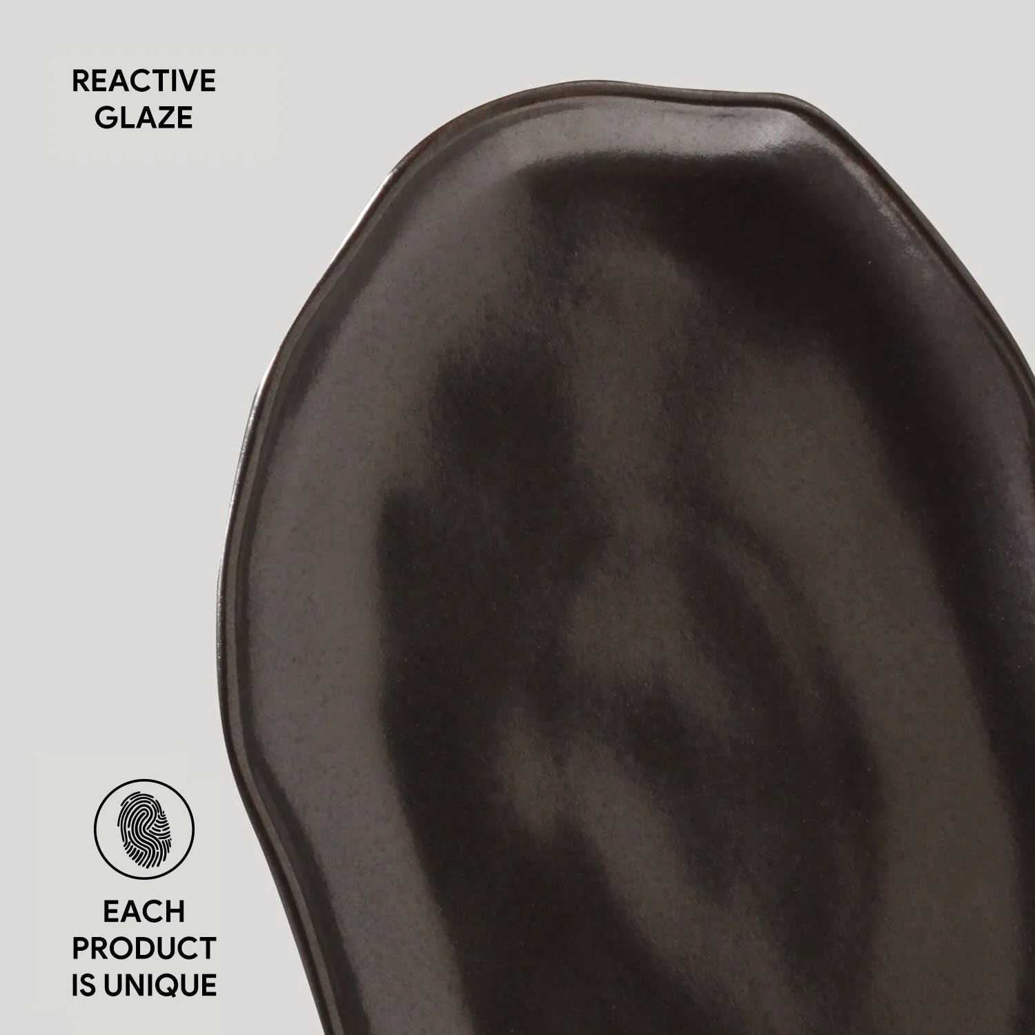 Shallow Bio Oval Platter Medium Set of 4 - Image 9