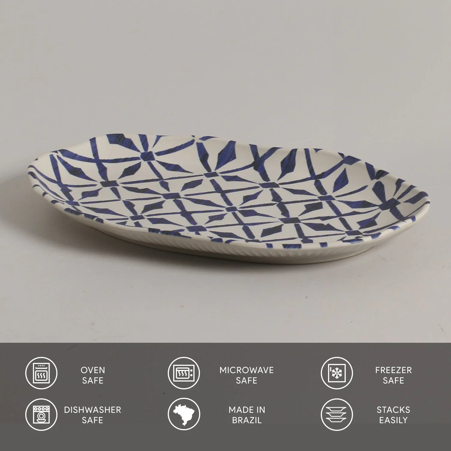 Shallow Bio Oval Platter Medium Set of 4 - Image 91