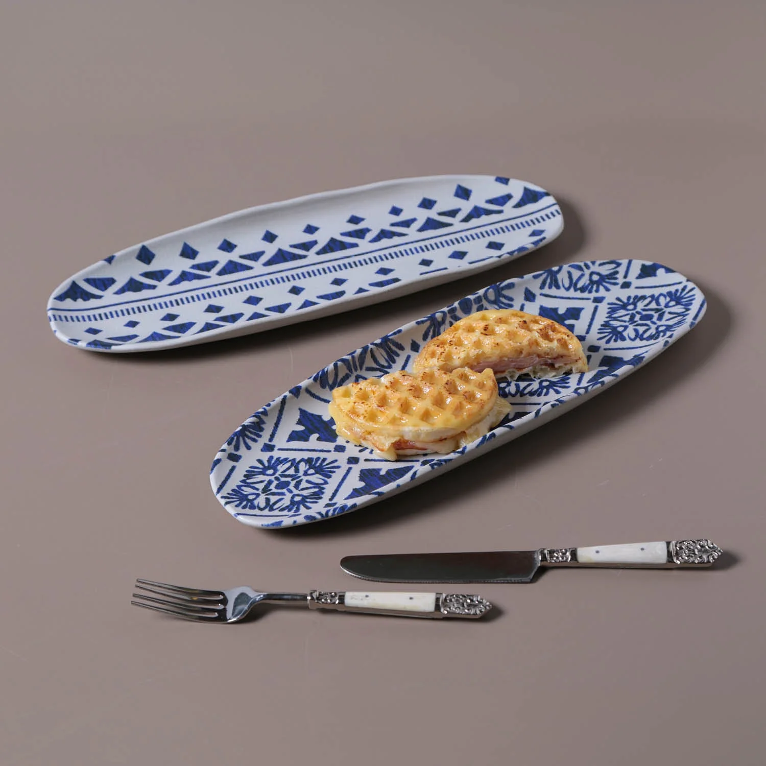 Shallow Organic Oval Platter Large Set of 4 - Image 92