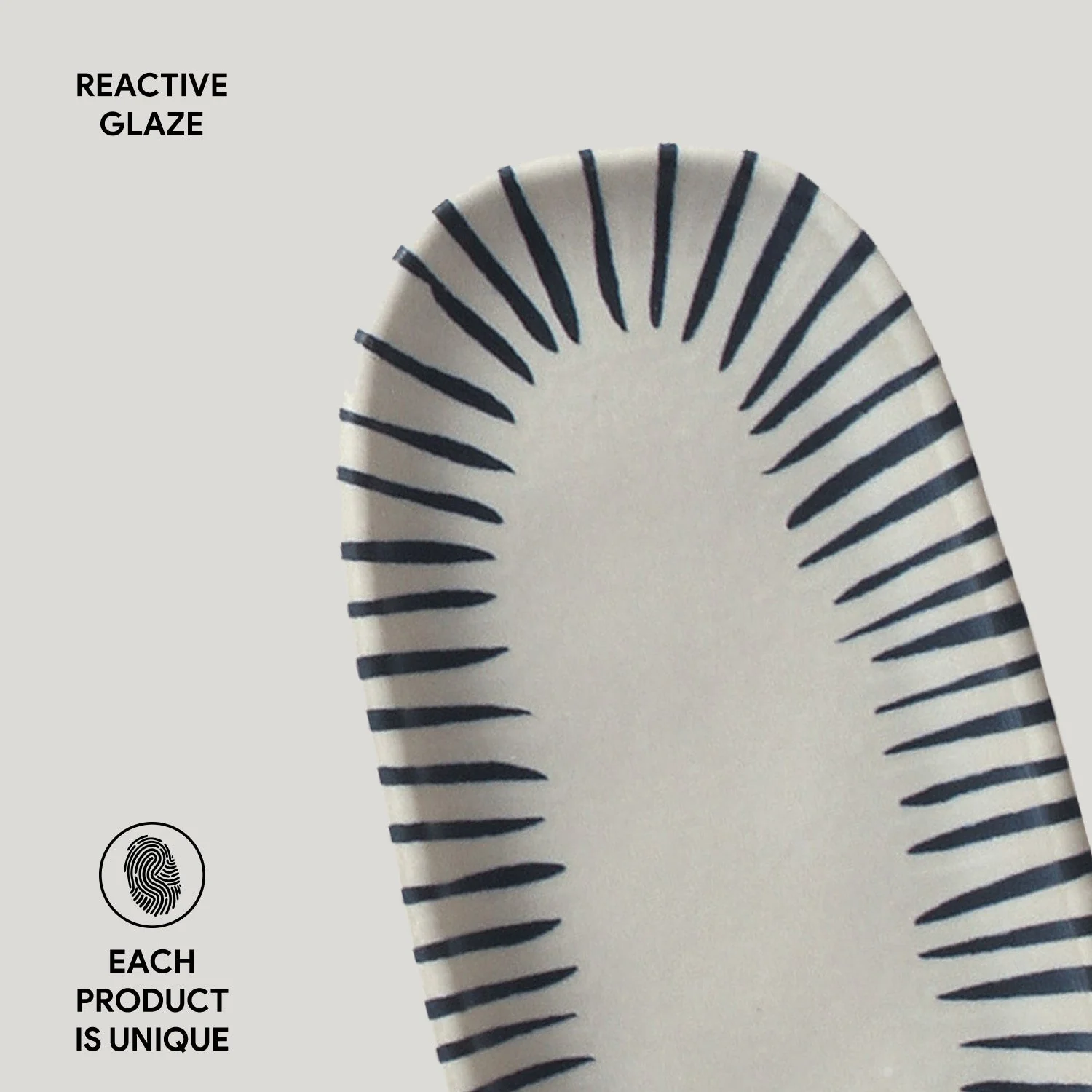 Shallow Organic Oval Platter Mini Set of 4 - Image 109