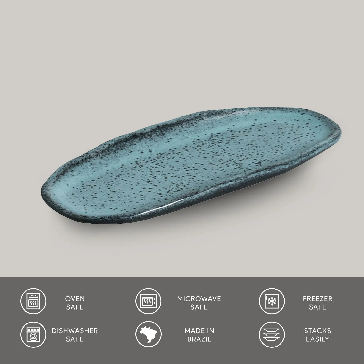 Shallow Organic Oval Platter Mini Set of 4 - Image 37