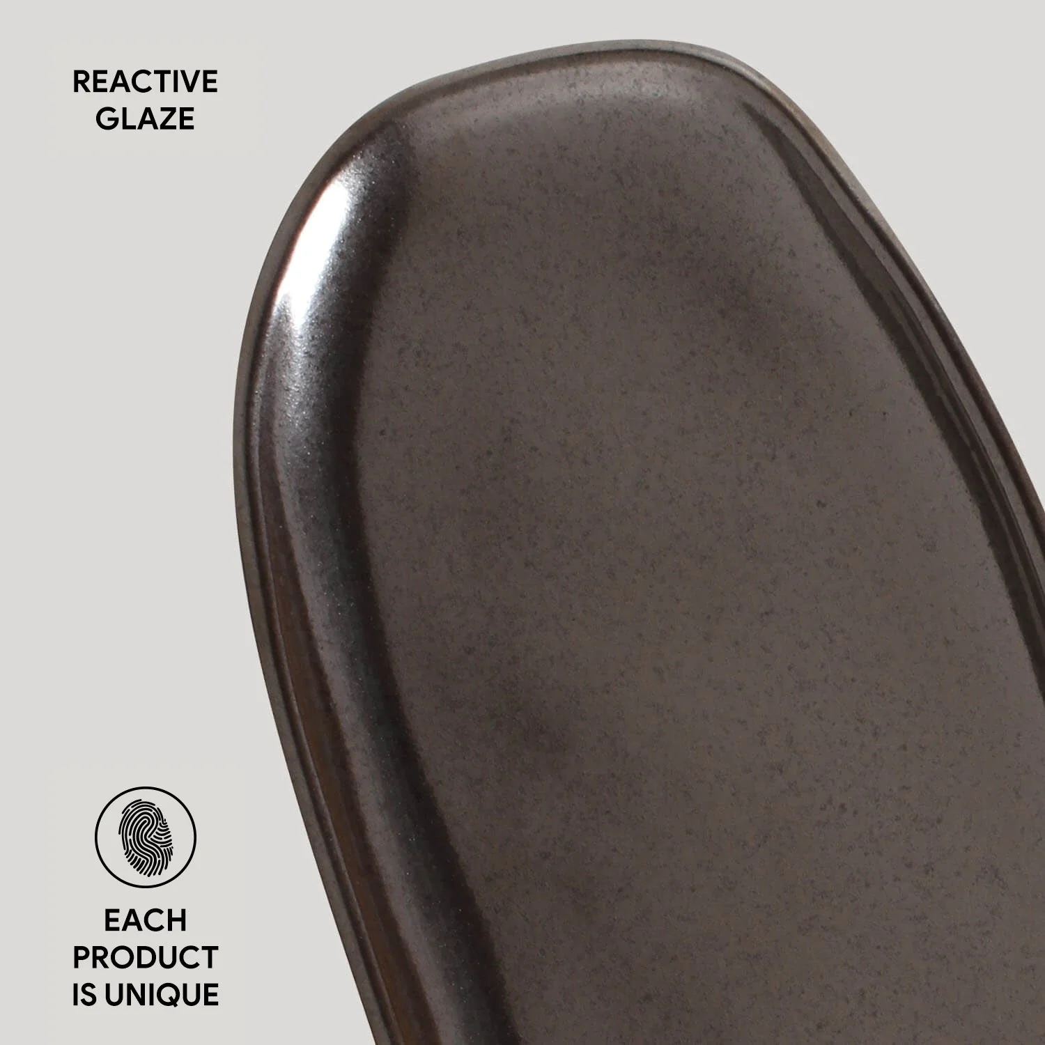 Shallow Organic Oval Platter Small Set of 4 - Image 11