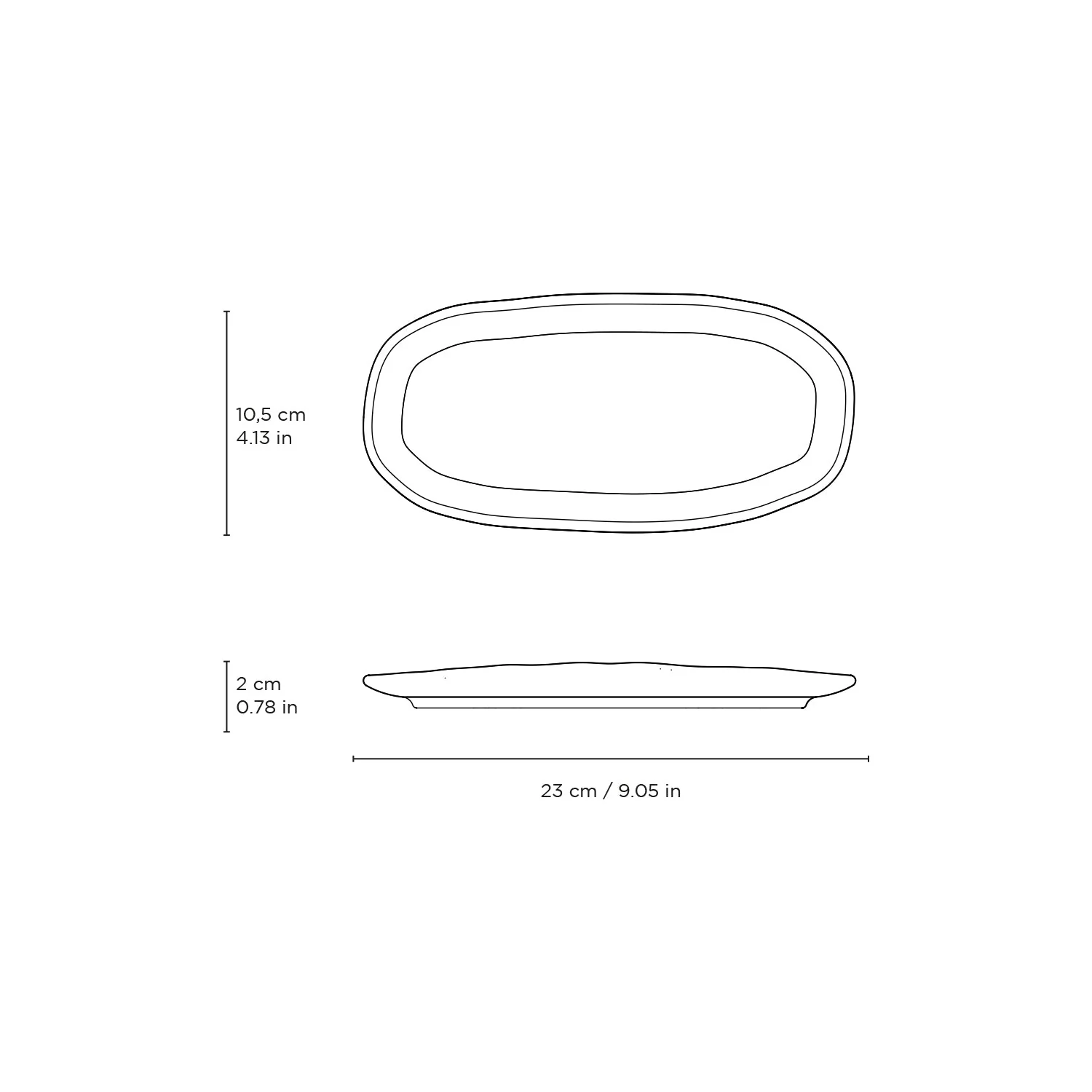 Shallow Organic Oval Platter Small Set of 4 - Image 45