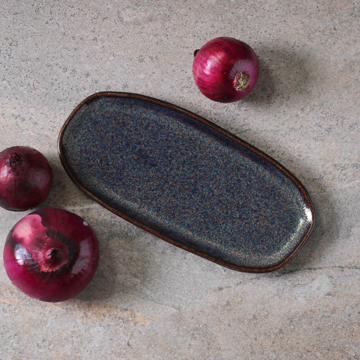 Shallow Organic Oval Platter Small Set of 4 - Image 47