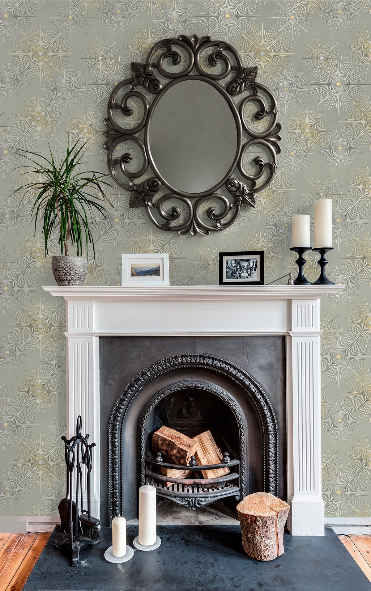 Silverdale Starburst Peel and Stick Removable Wallpaper - Image 17