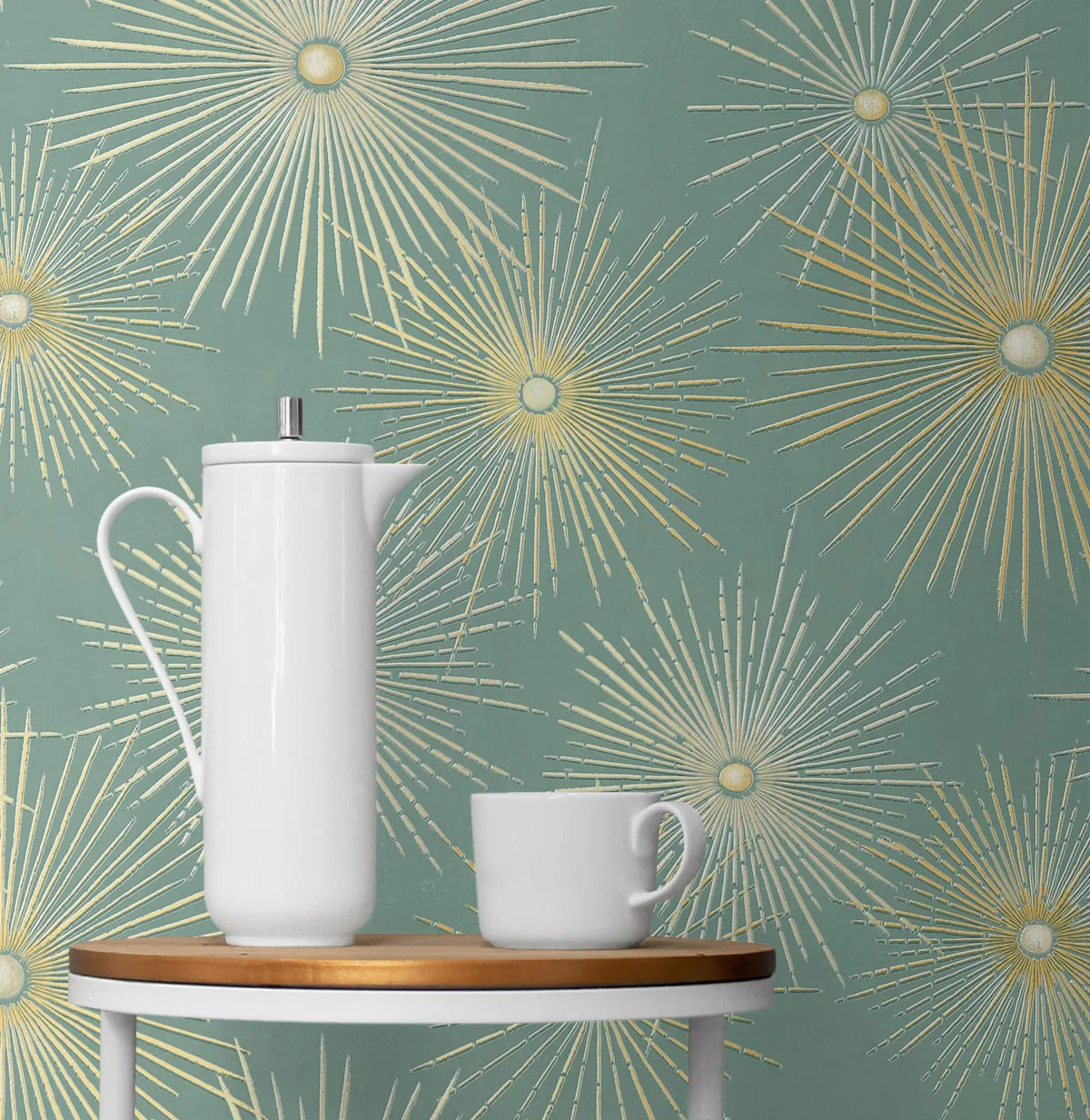 Silverdale Starburst Peel and Stick Removable Wallpaper - Image 5