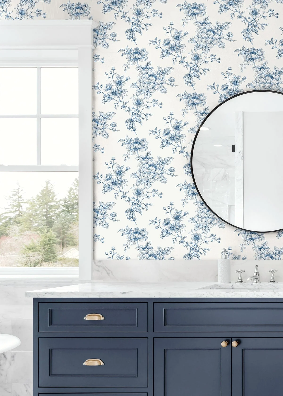 Sketched Floral Peel and Stick Removable Wallpaper - Image 10