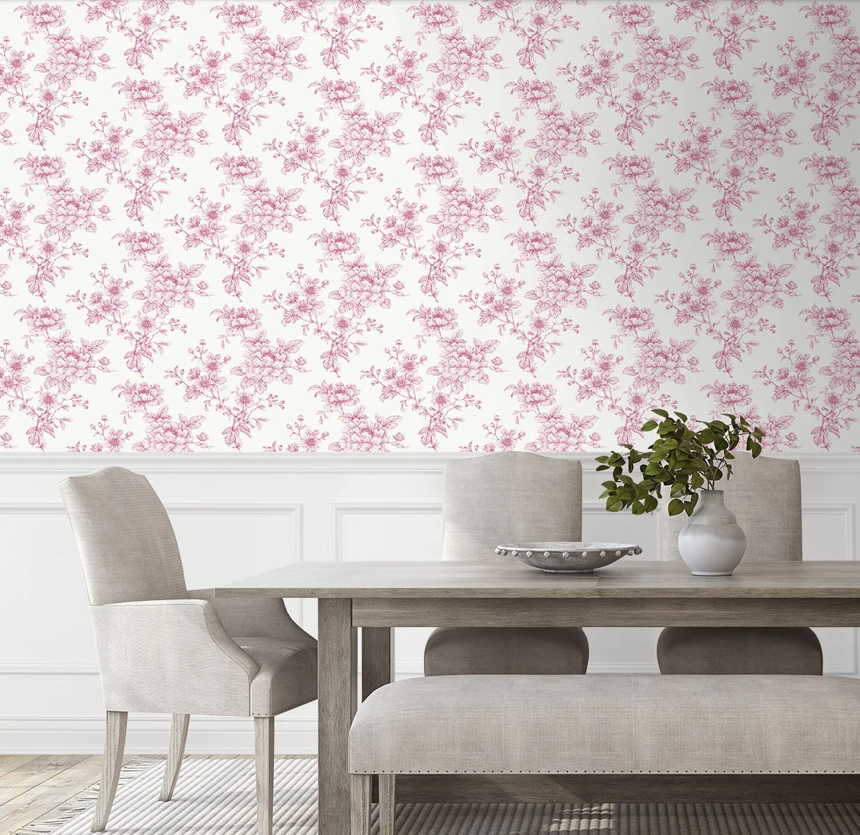 Sketched Floral Peel and Stick Removable Wallpaper - Image 5
