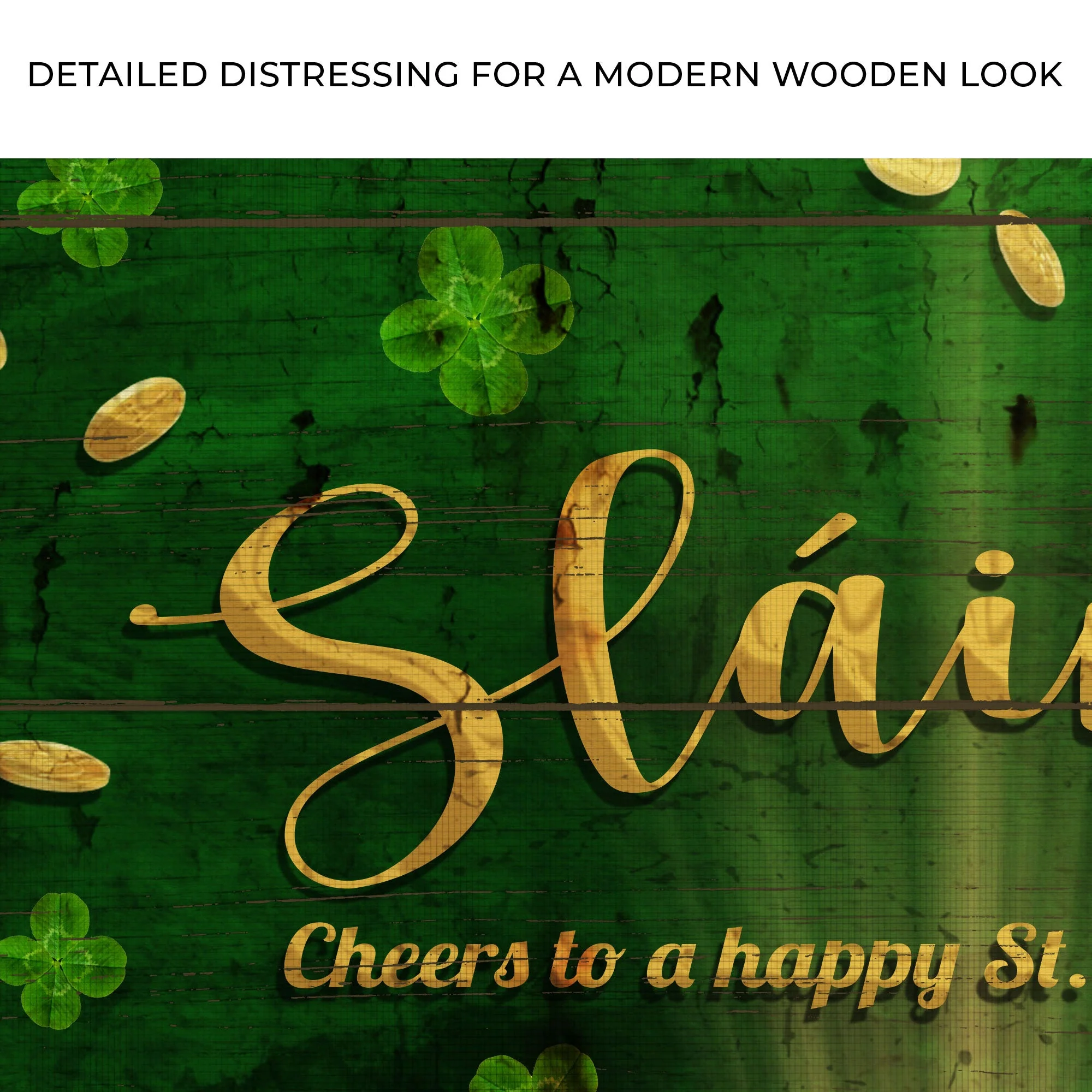 Sláinte! Cheers To A Happy St. Patrick's Day Sign - Image 4
