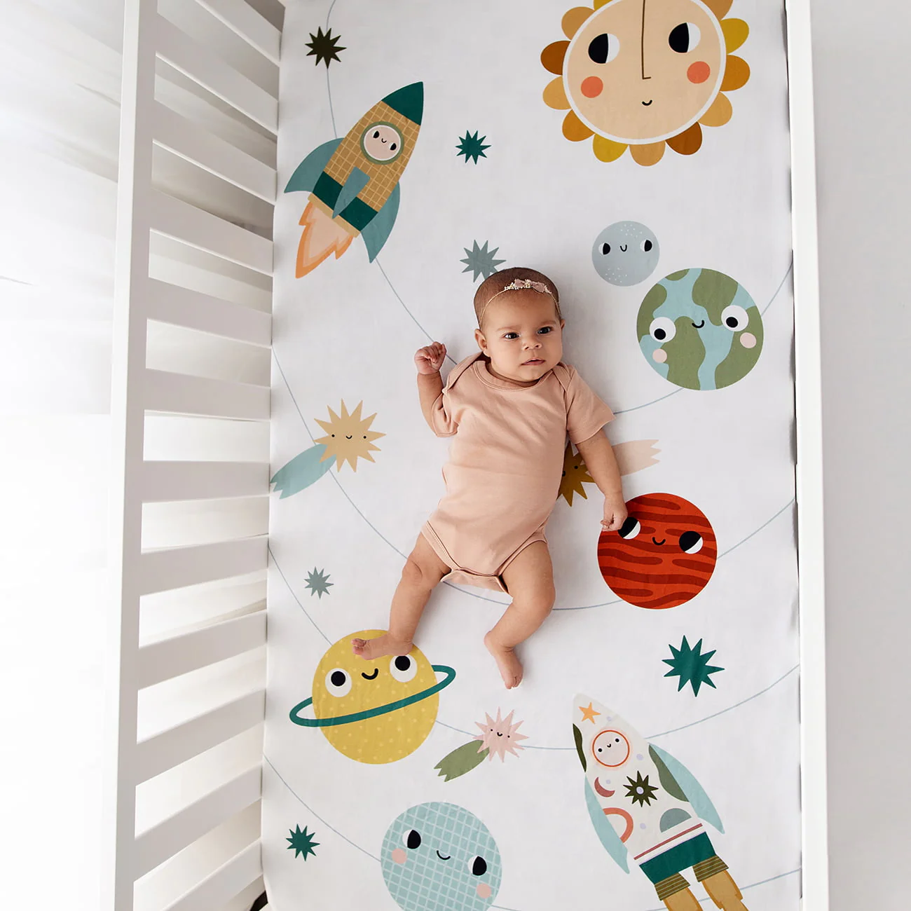 Space Explorer Standard Size Crib Sheet - Image 3