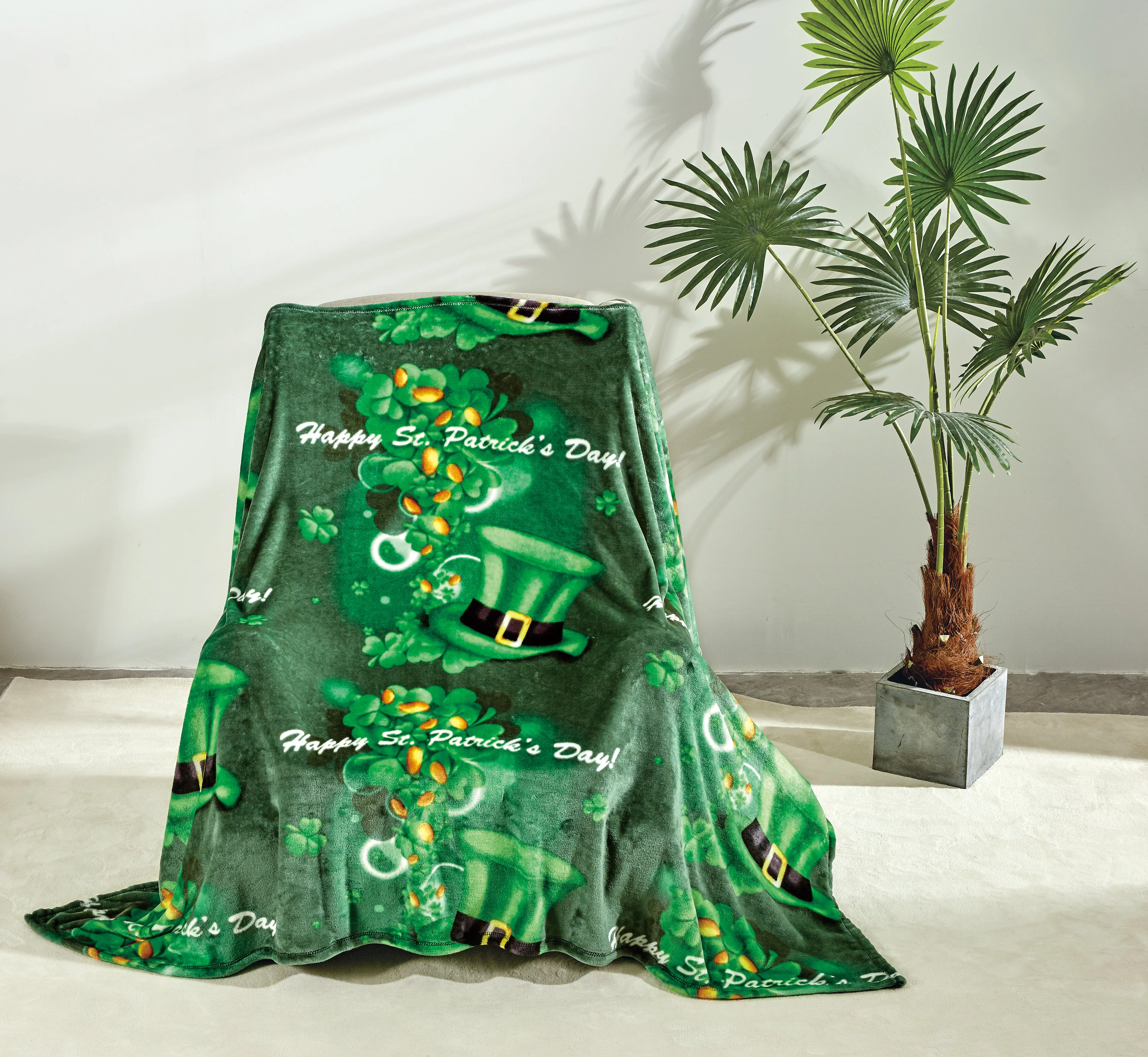 St. Patrick's Day 50" x 70" Throw Blanket - Image 2
