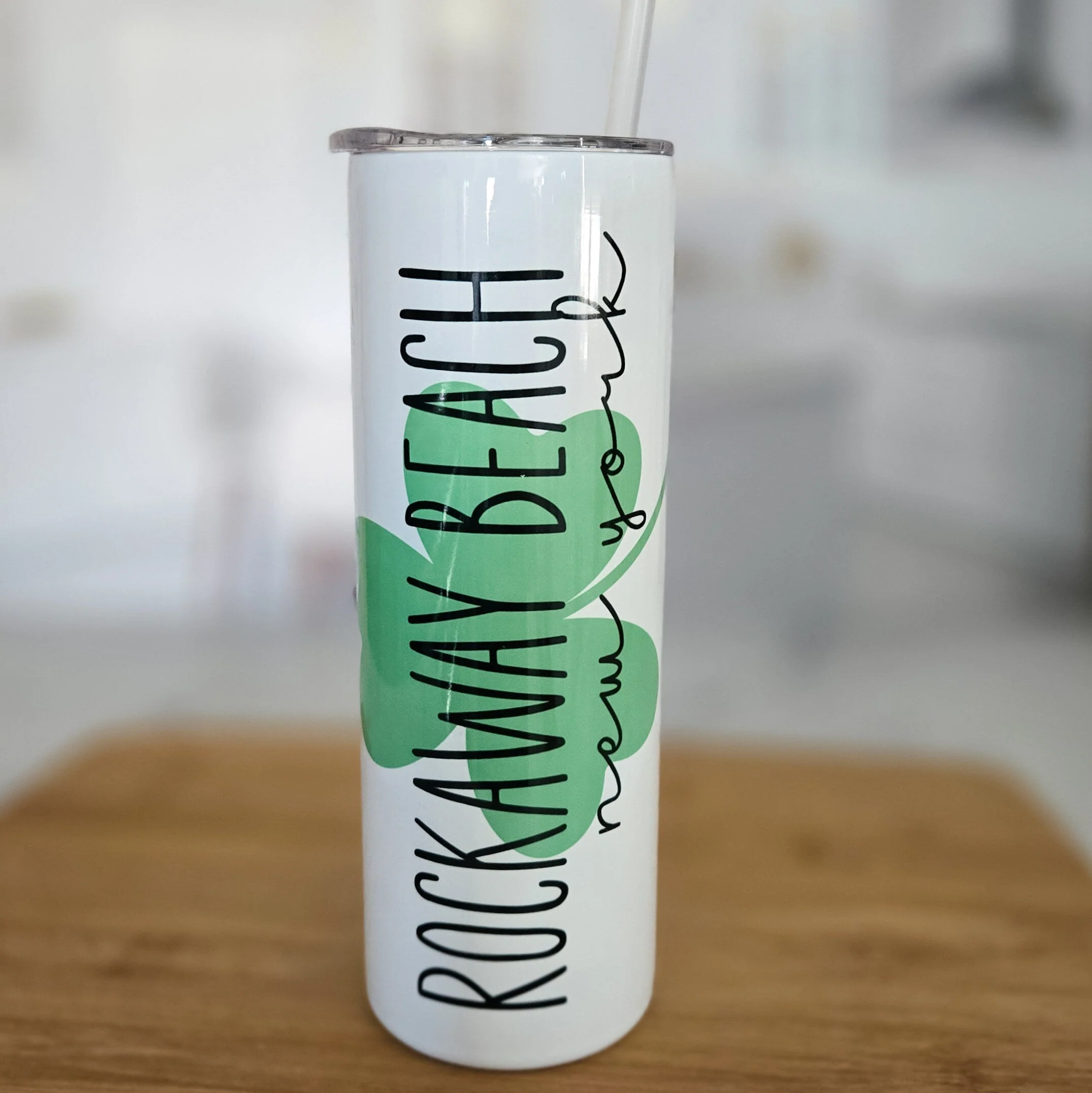 St. Patrick's Day Shamrock Custom Water Bottle - Image 6