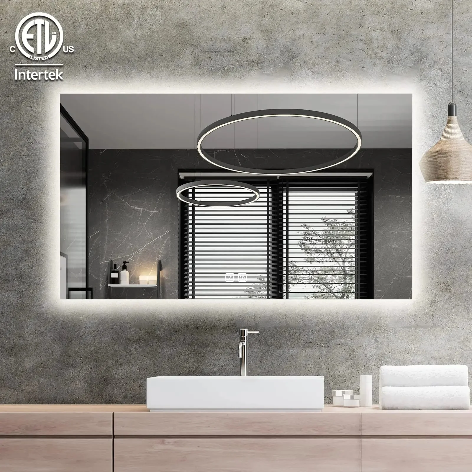 Backlit LED Bathroom Mirror - Image 4