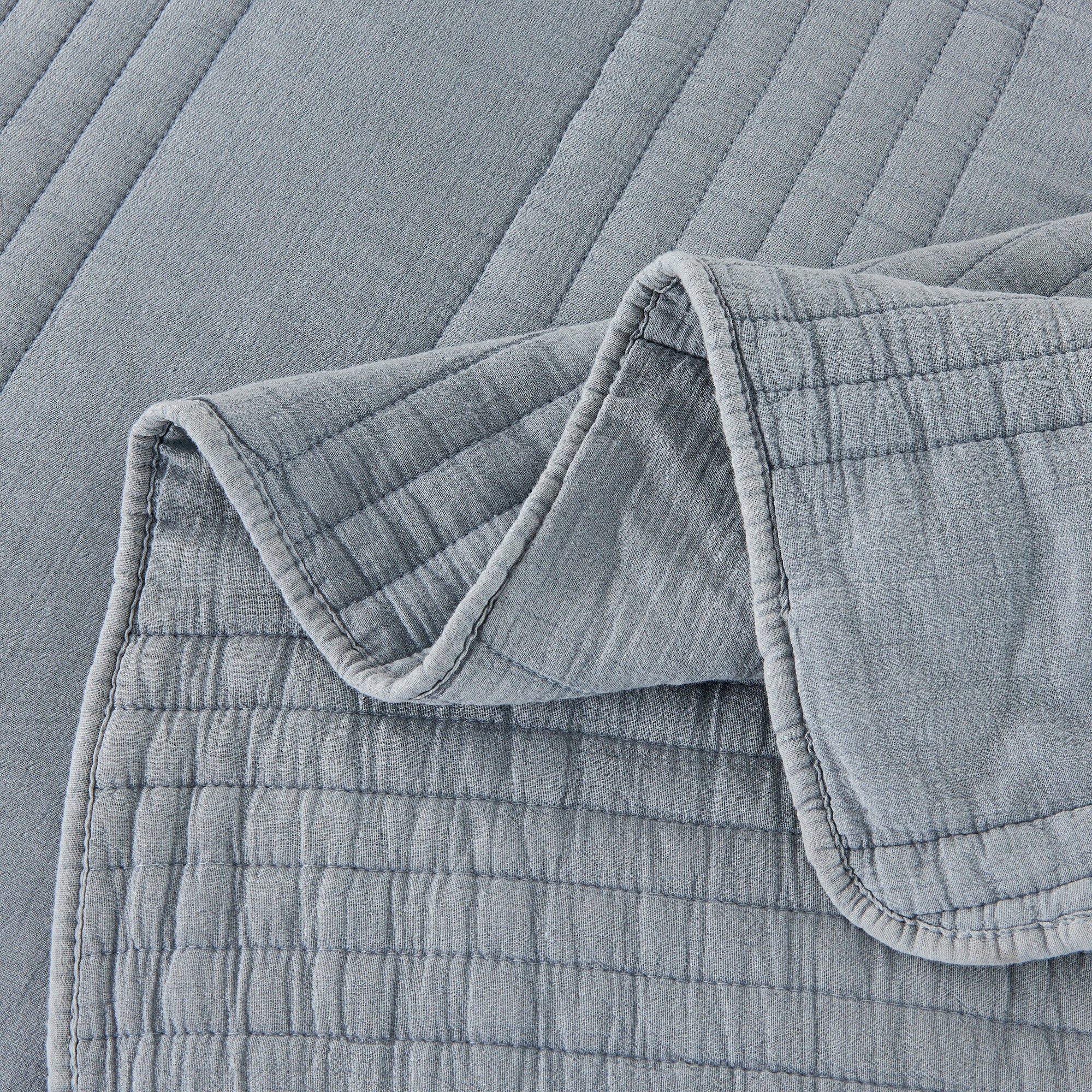 Stonewashed Cotton Quilt Set - Image 3