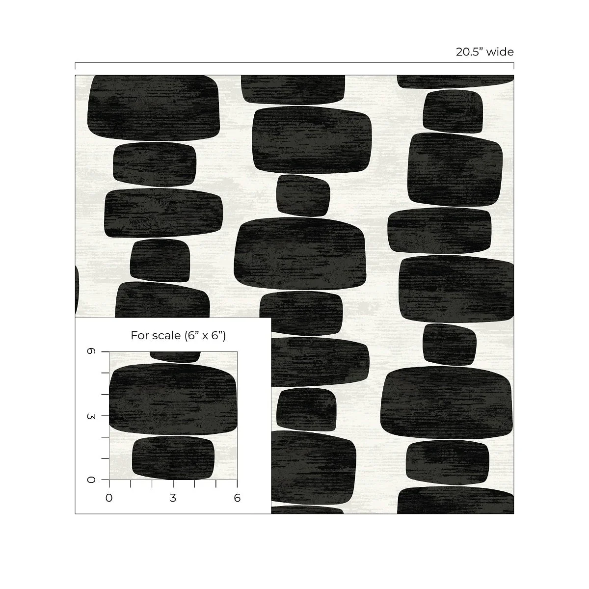 Stripe Block Contemporary Peel and Stick Removable Wallpaper - Image 6