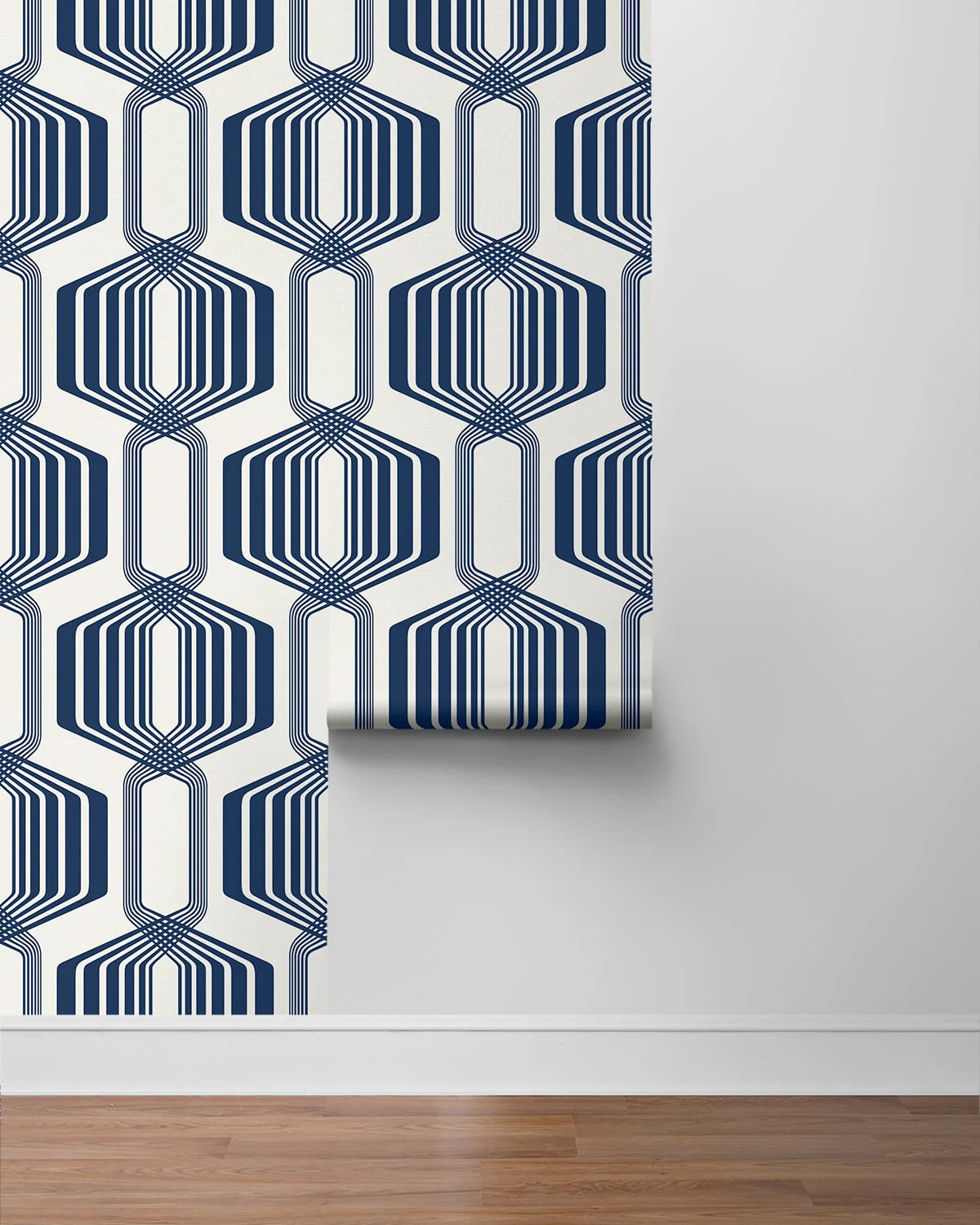 Striped Geo Peel and Stick Removable Wallpaper - Image 25