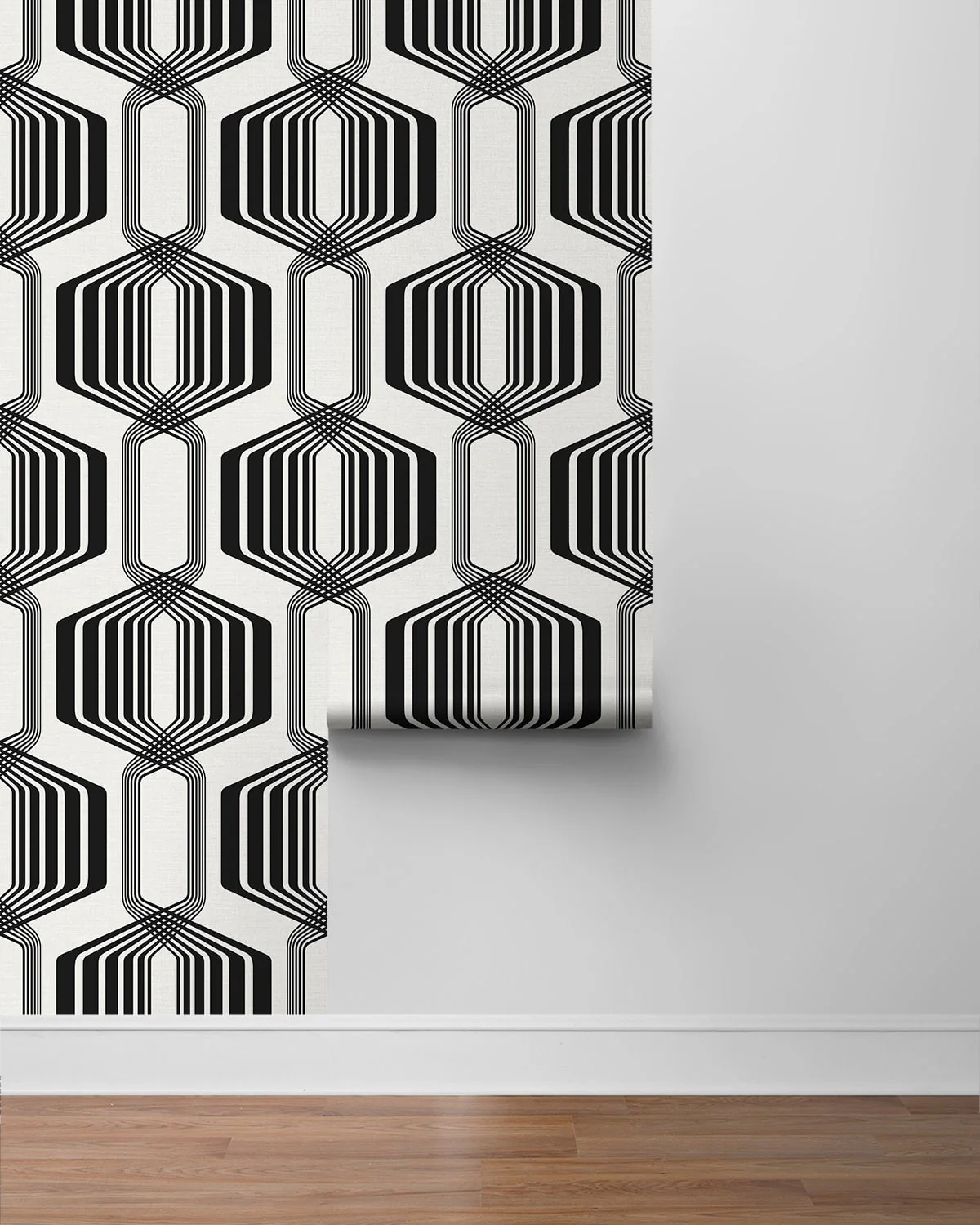 Striped Geo Peel and Stick Removable Wallpaper - Image 6