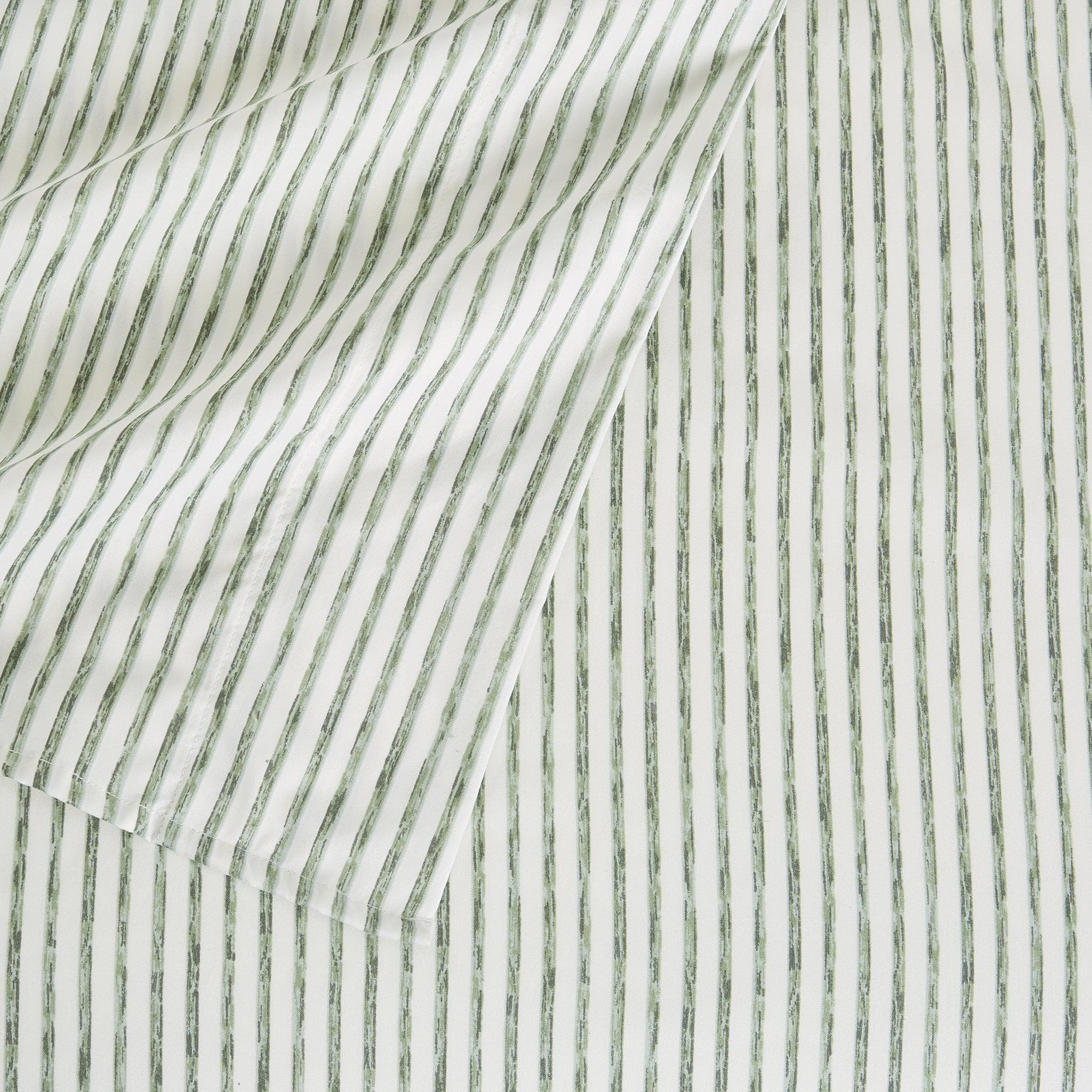 Striped Microfiber Sheet Set - Evette Collection - Image 24