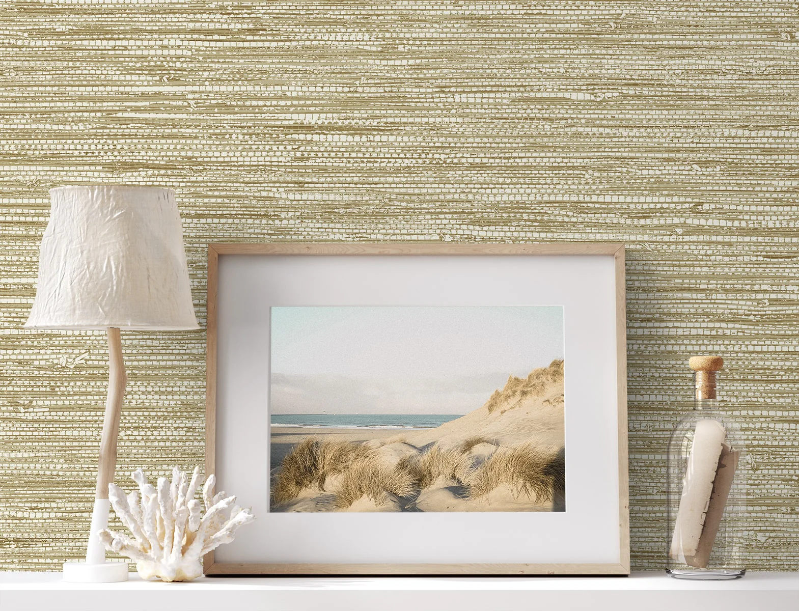 Summer House Isla Faux Jute Embossed Vinyl Unpasted Wallpaper - Image 7