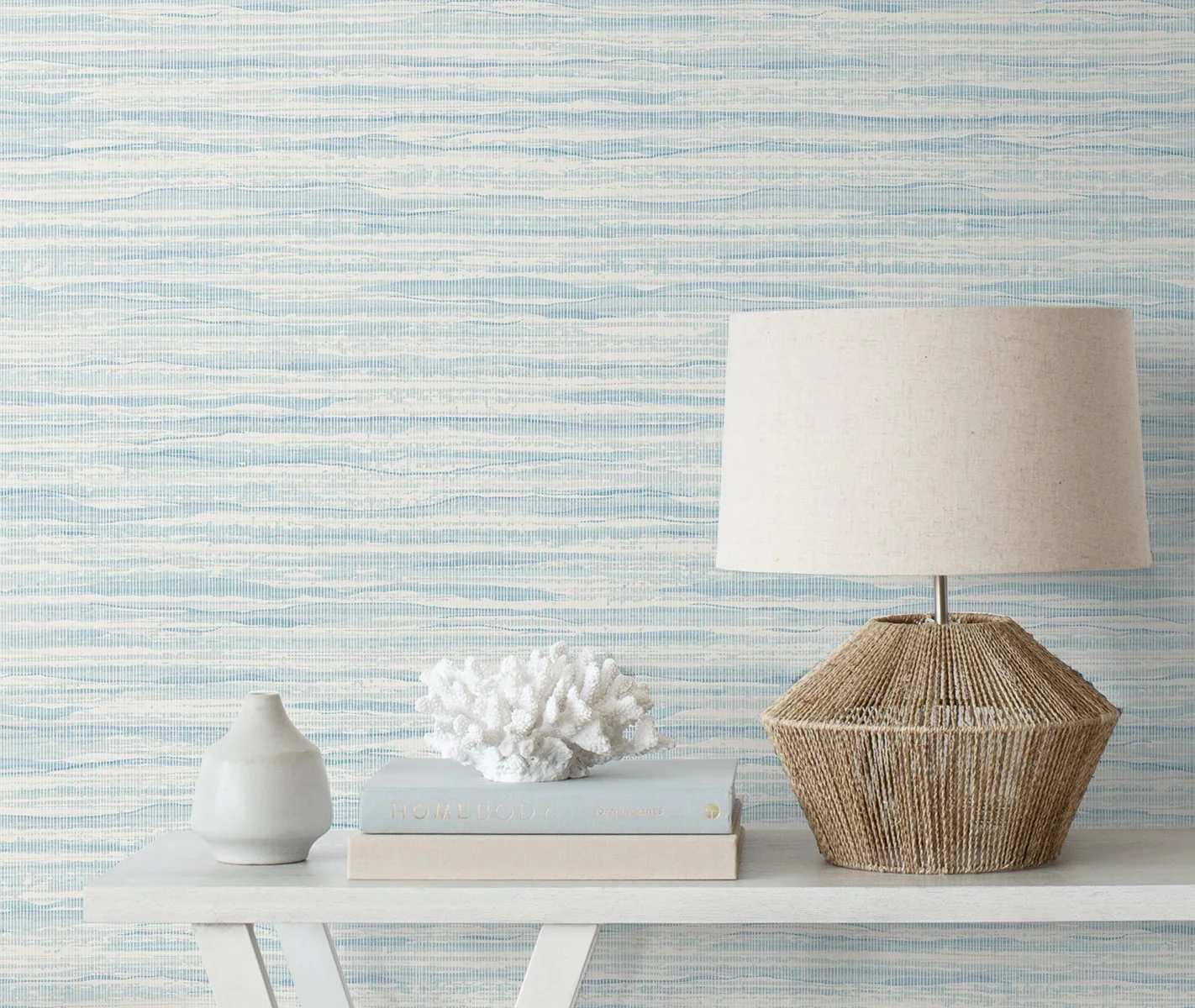 Summer House Skye Wave Stringcloth Unpasted Wallpaper - Image 15