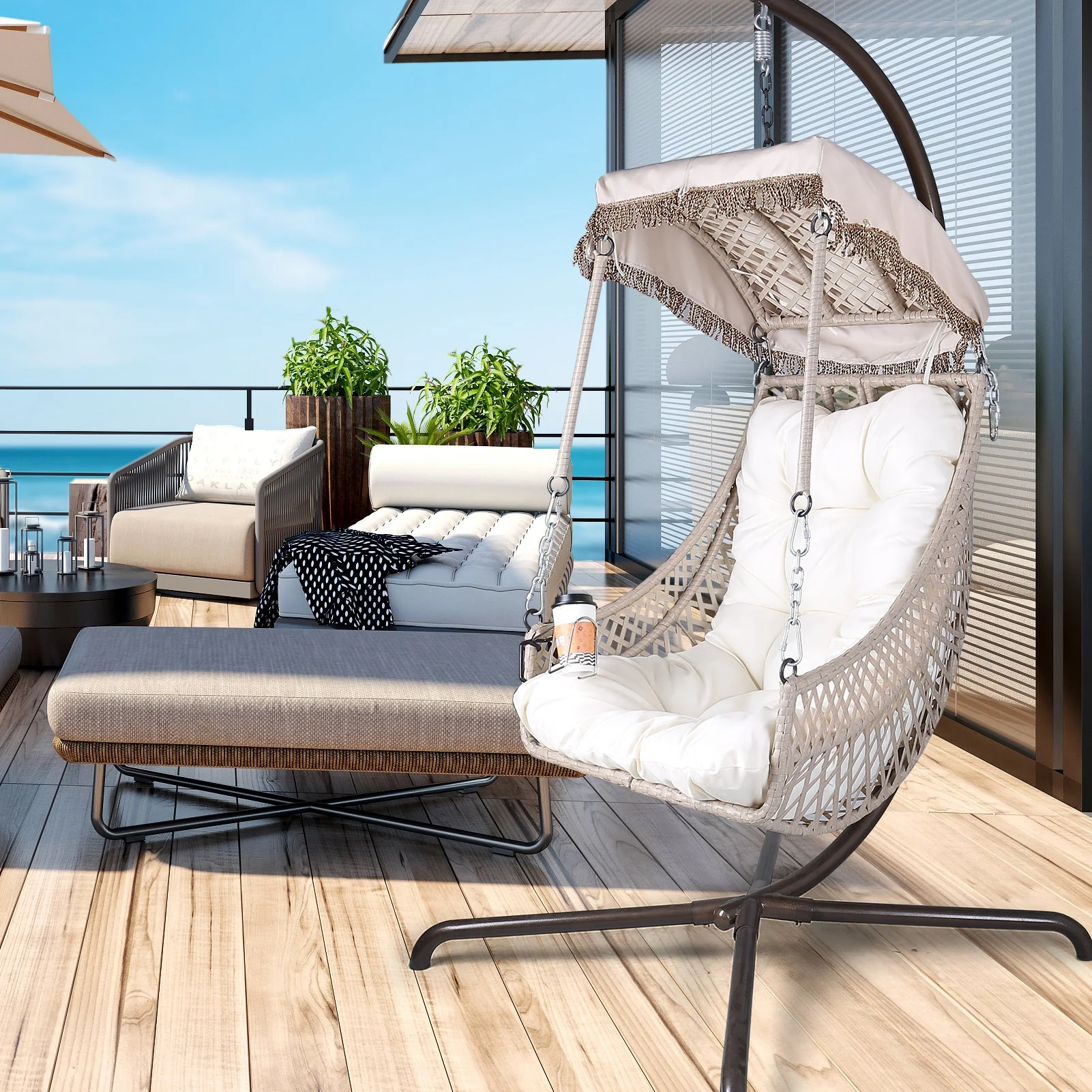 Swing Egg Chair with Stand