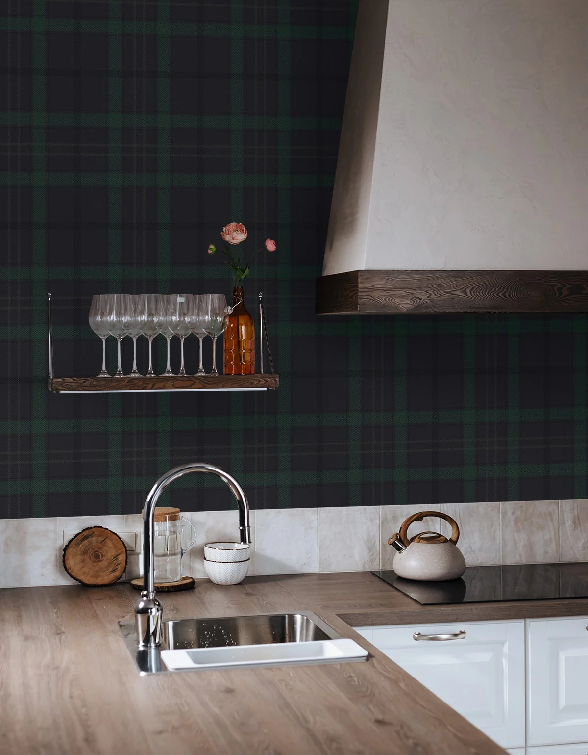 Tailor Plaid Prepasted Wallpaper - Image 4