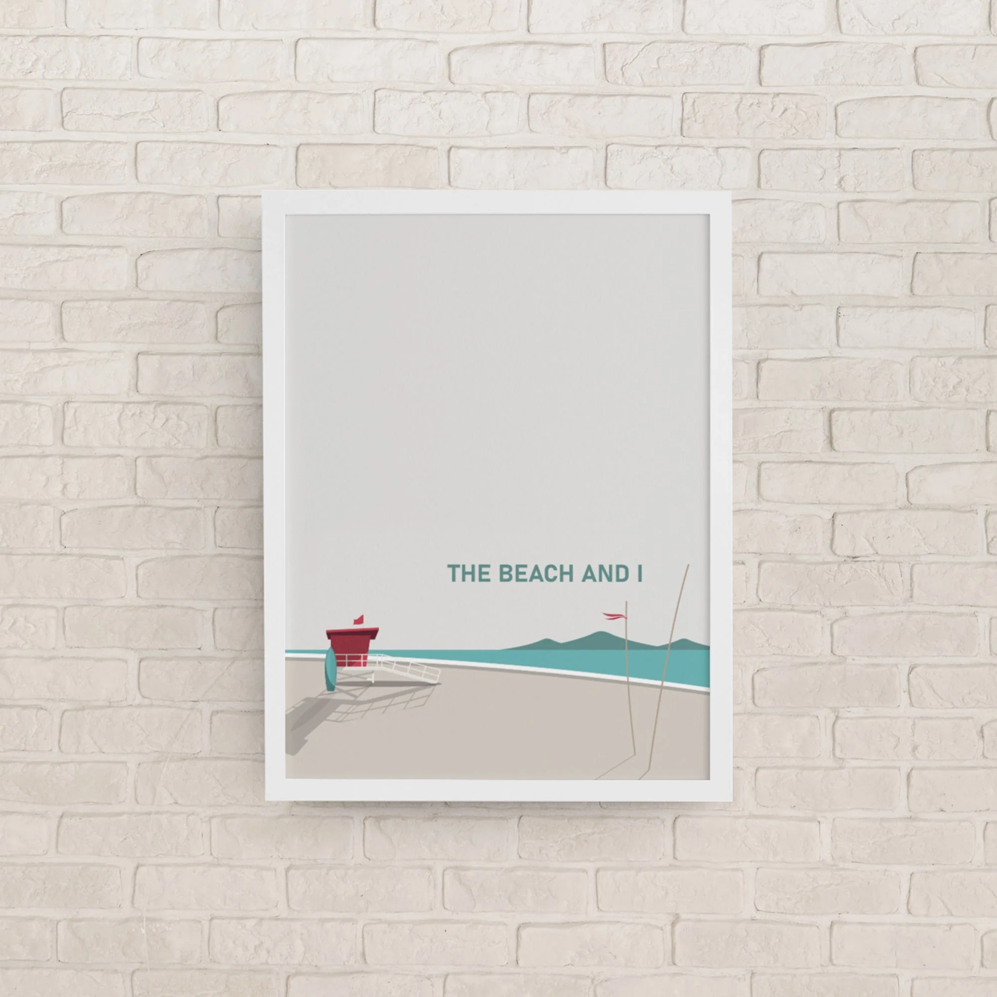 The Beach And I Framed Art Print, Set of 2 - Image 4