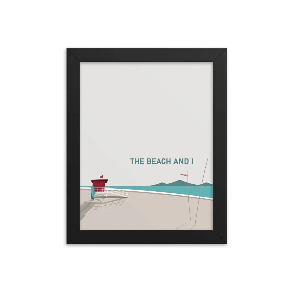 The Beach And I Framed Art Print, Set of 2 - Image 9