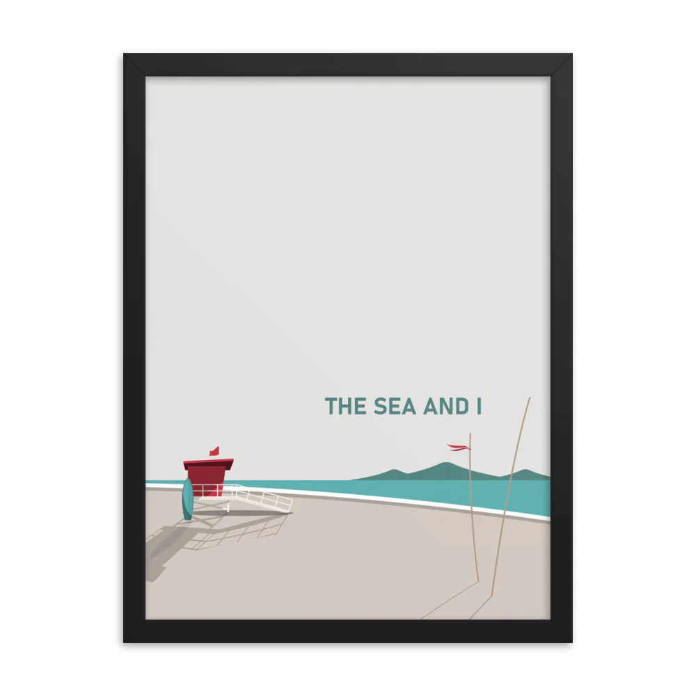 The Sea And I Framed Art Print, Set of 2 - Image 17