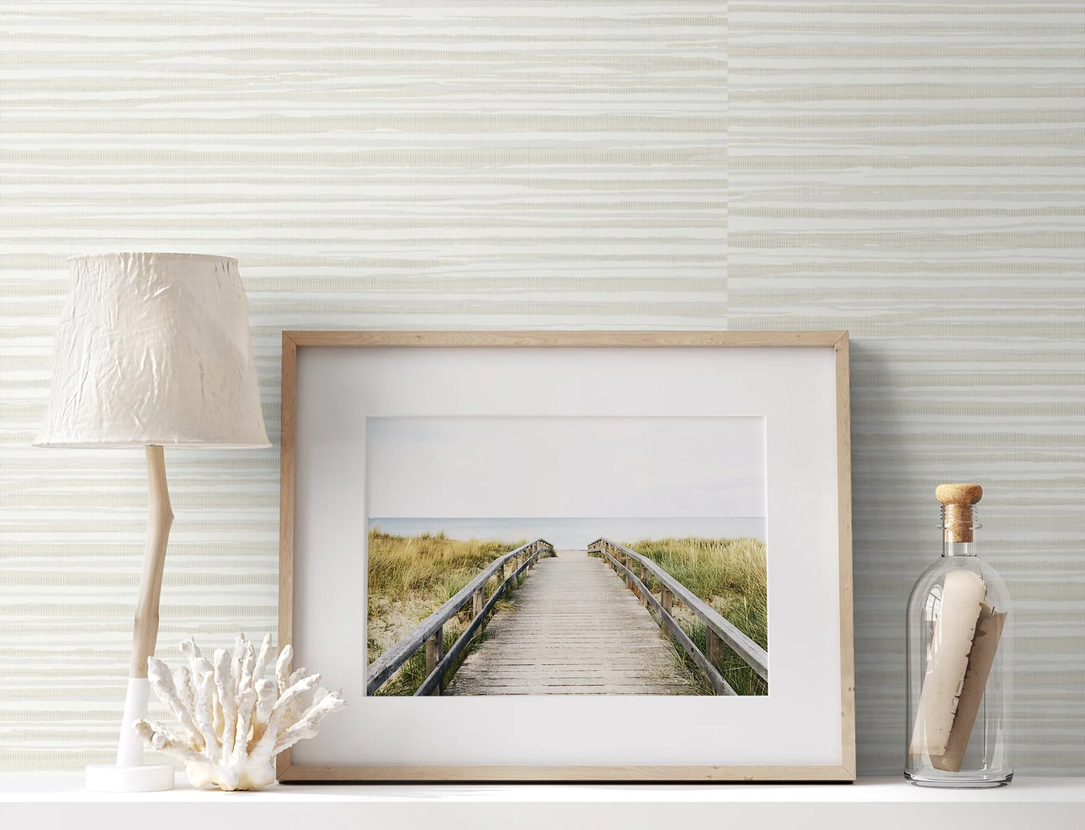The Simple Life Calm Seas Striped Unpasted Wallpaper - Image 6
