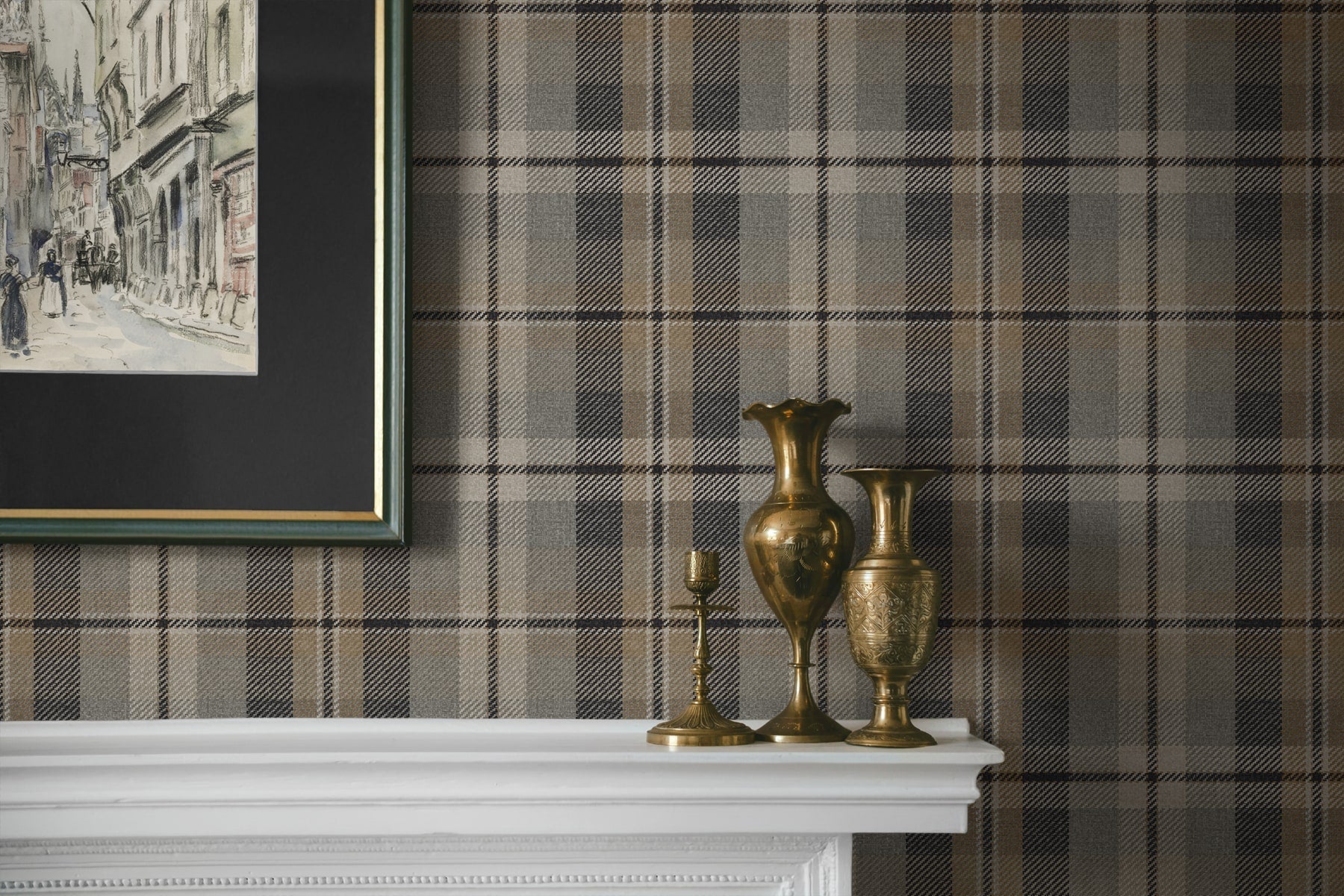 Thornbury Tailored Plaid Peel and Stick Removable Wallpaper - Image 17