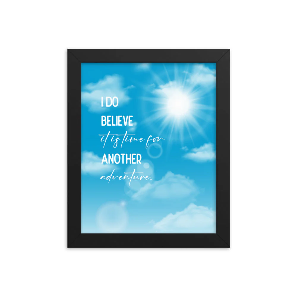 Time For Another Adventure Framed Quote Poster - Image 15