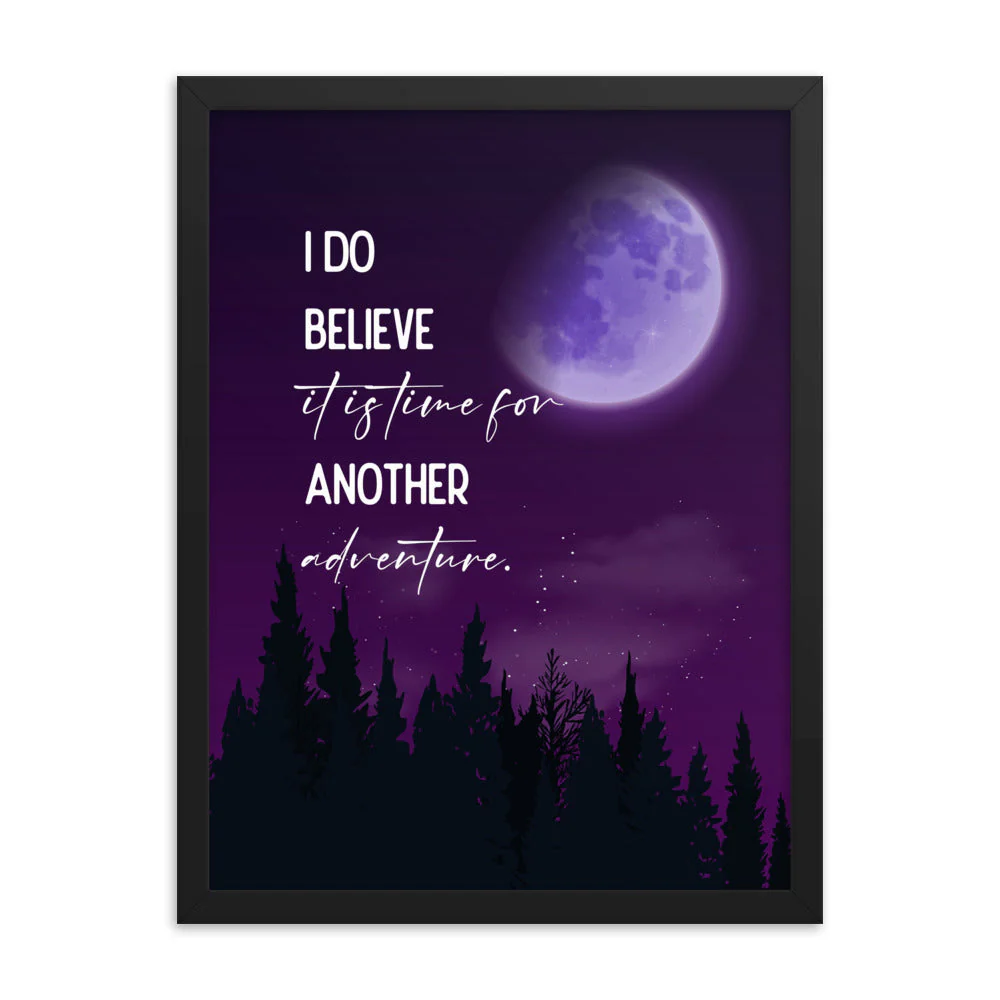 Time For Another Adventure Framed Quote Poster - Image 32
