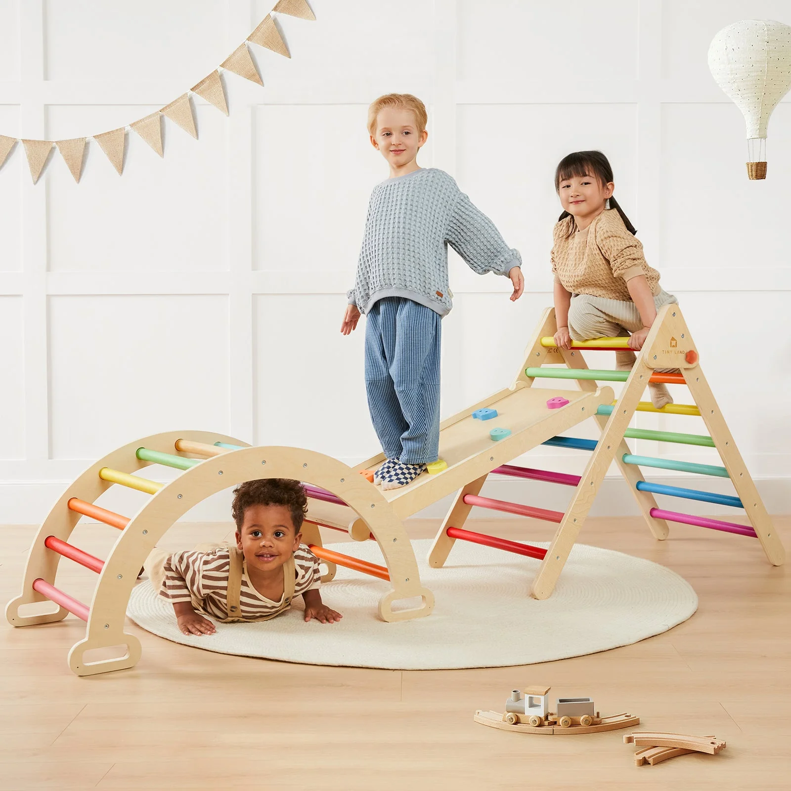 7-in-1 Rainbow Climbing Set - Image 2