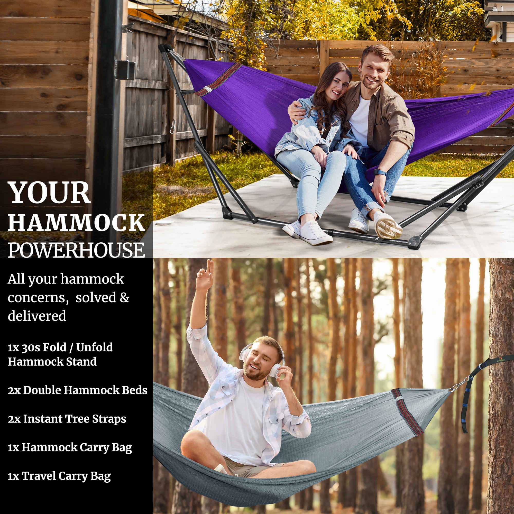 Tranquillo Comfort Set Original Hammock Stand - Image 69