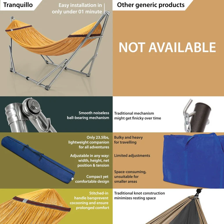 Tranquillo Original Stainless Steel Hammock Stand - Image 30