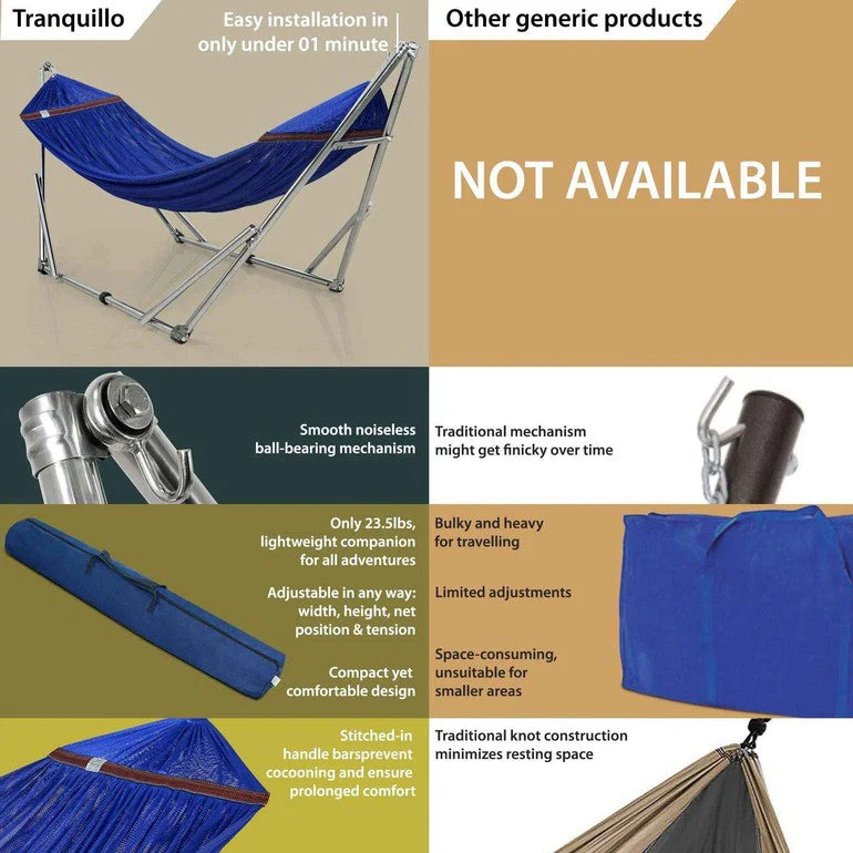 Tranquillo Original Stainless Steel Hammock Stand - Image 5