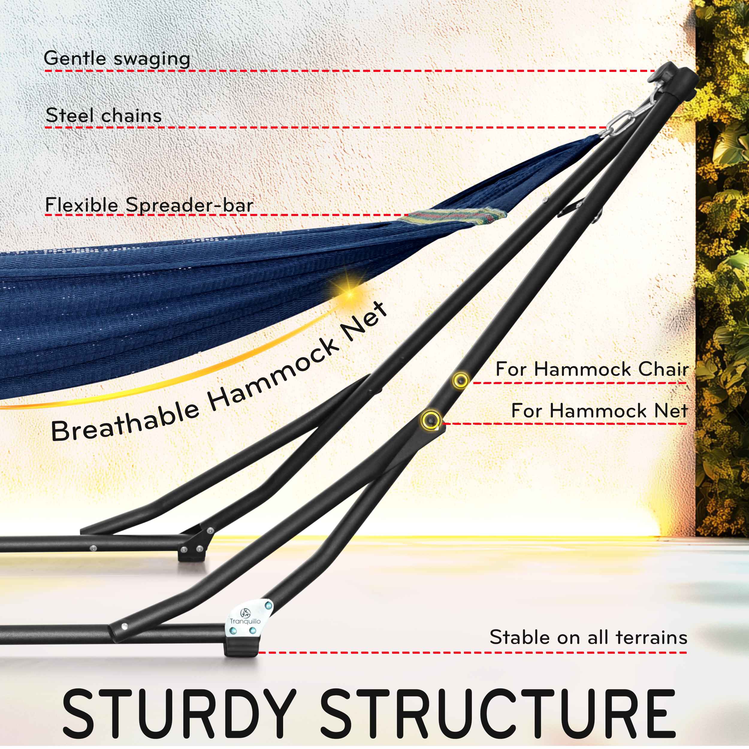 Tranquillo UniGen Transforming Hammock Stand - Image 18