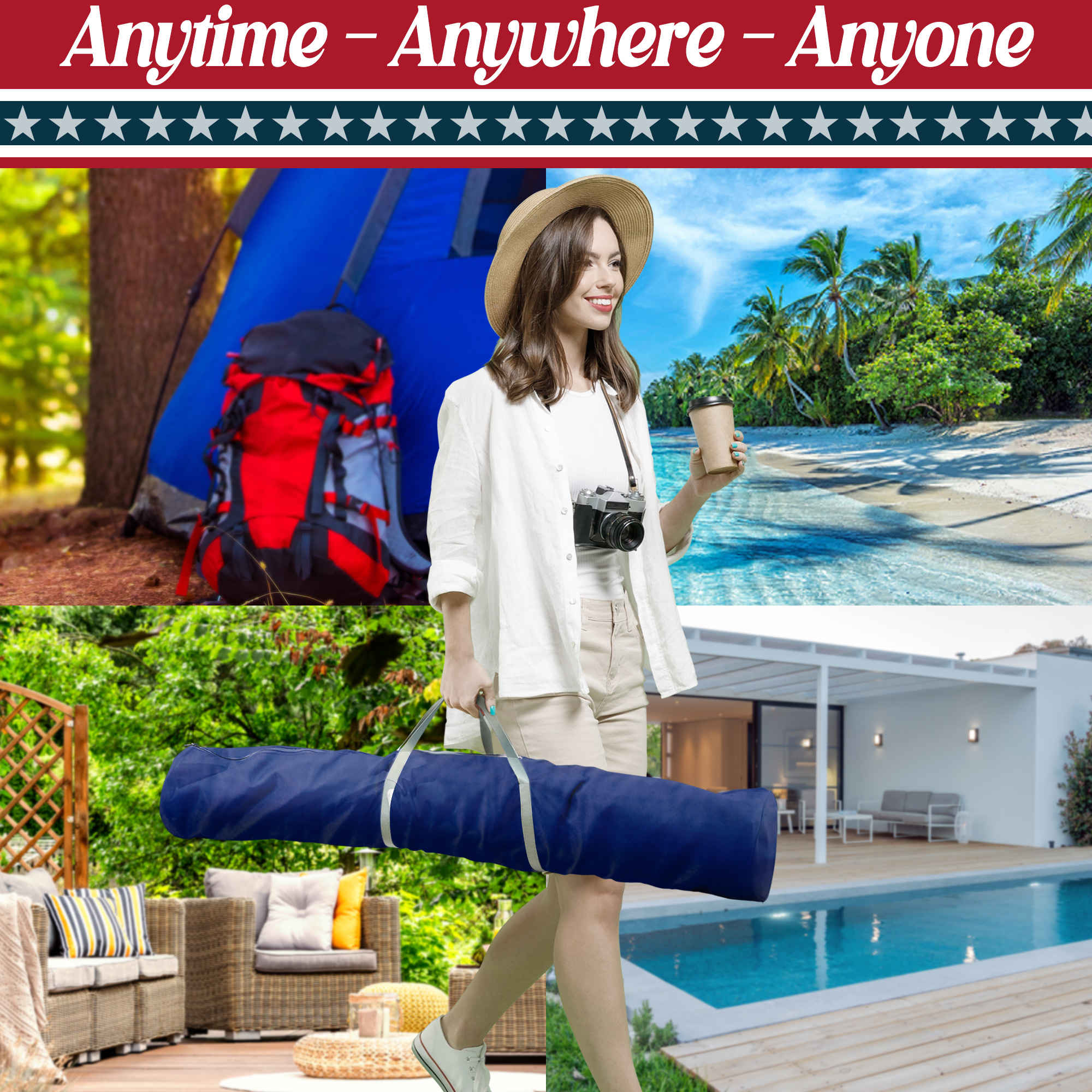 Tranquillo Uniki Canvas Hammock with Stand - Image 8