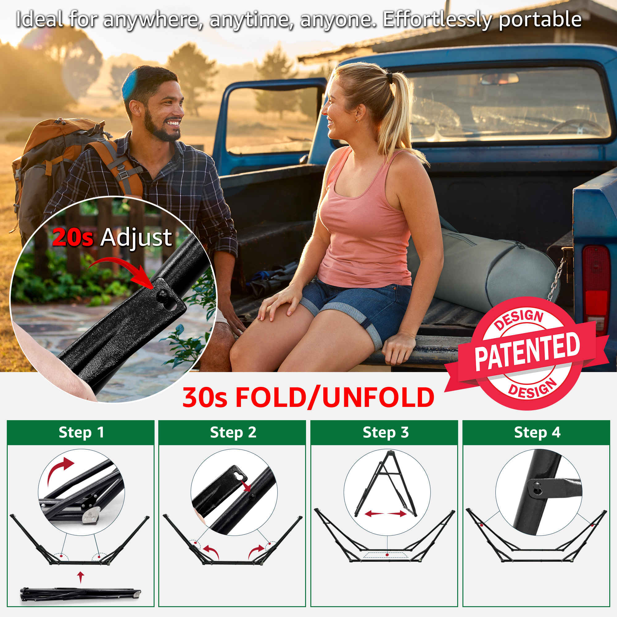 Tranquillo Unity Canvas Hammock Stand - Image 22