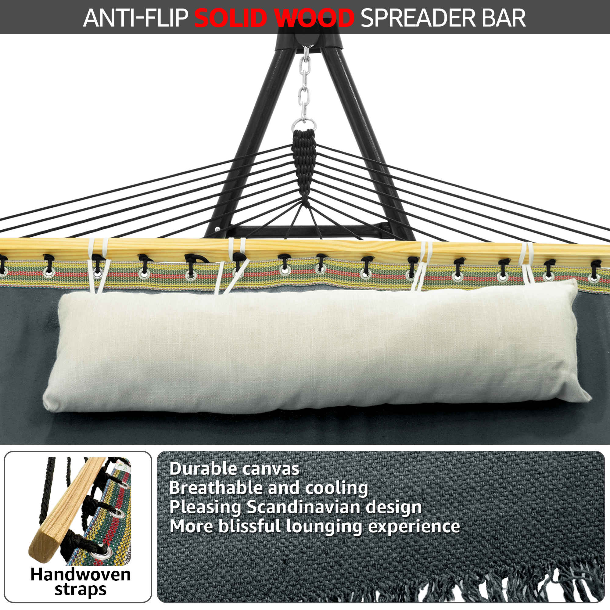 Tranquillo Unity Canvas Hammock Stand - Image 51