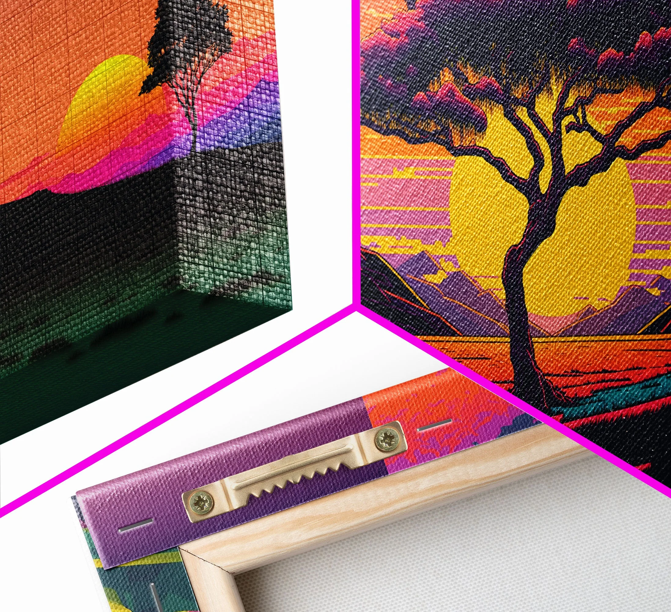 Triptych 3 Panel Wall Art, Framed Canvas Prints - Image 13