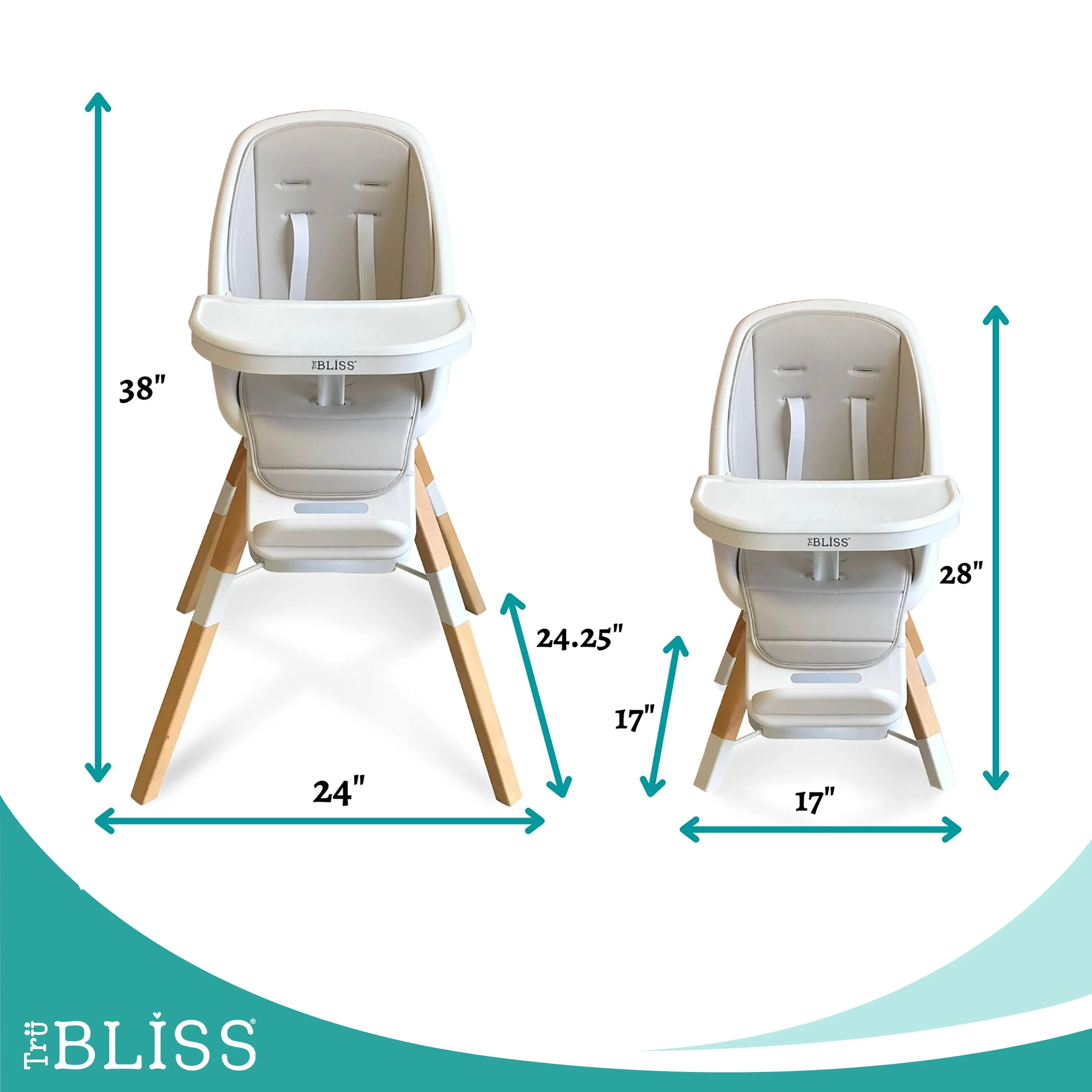 TruBliss® 2-in-1 Turn-A-Tot Highchair with 360° swivel - Image 10