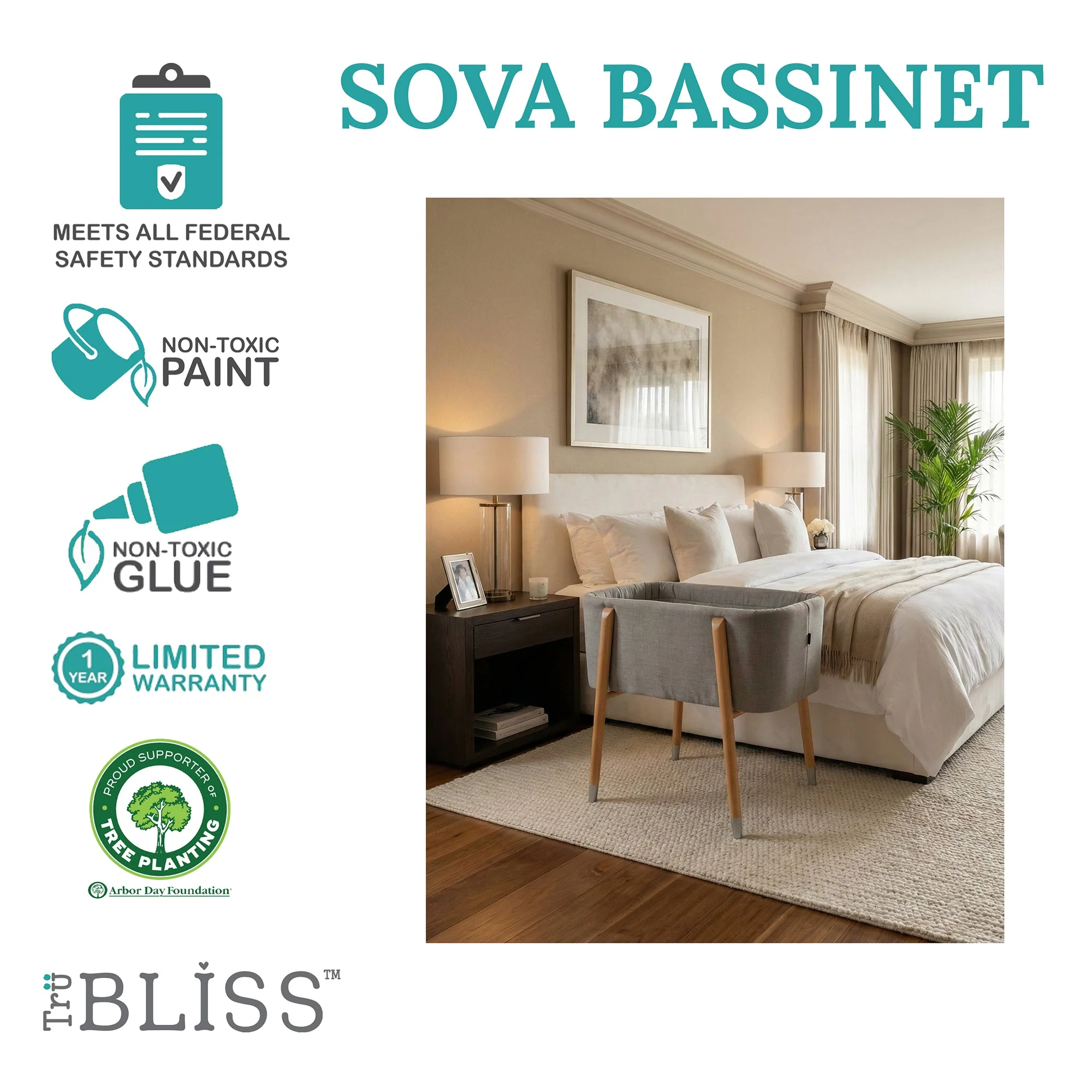 TruBliss® SOVA Bassinet - Newborn to 5 months - Image 14