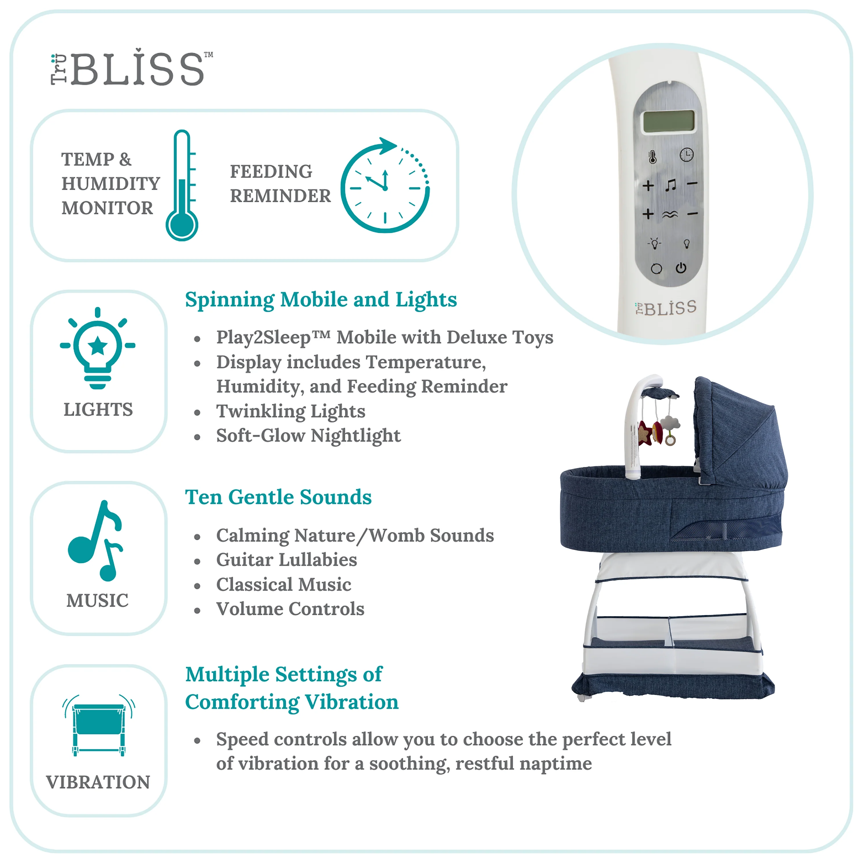 TruBliss Sweetli Nurture Bassinet - Image 11