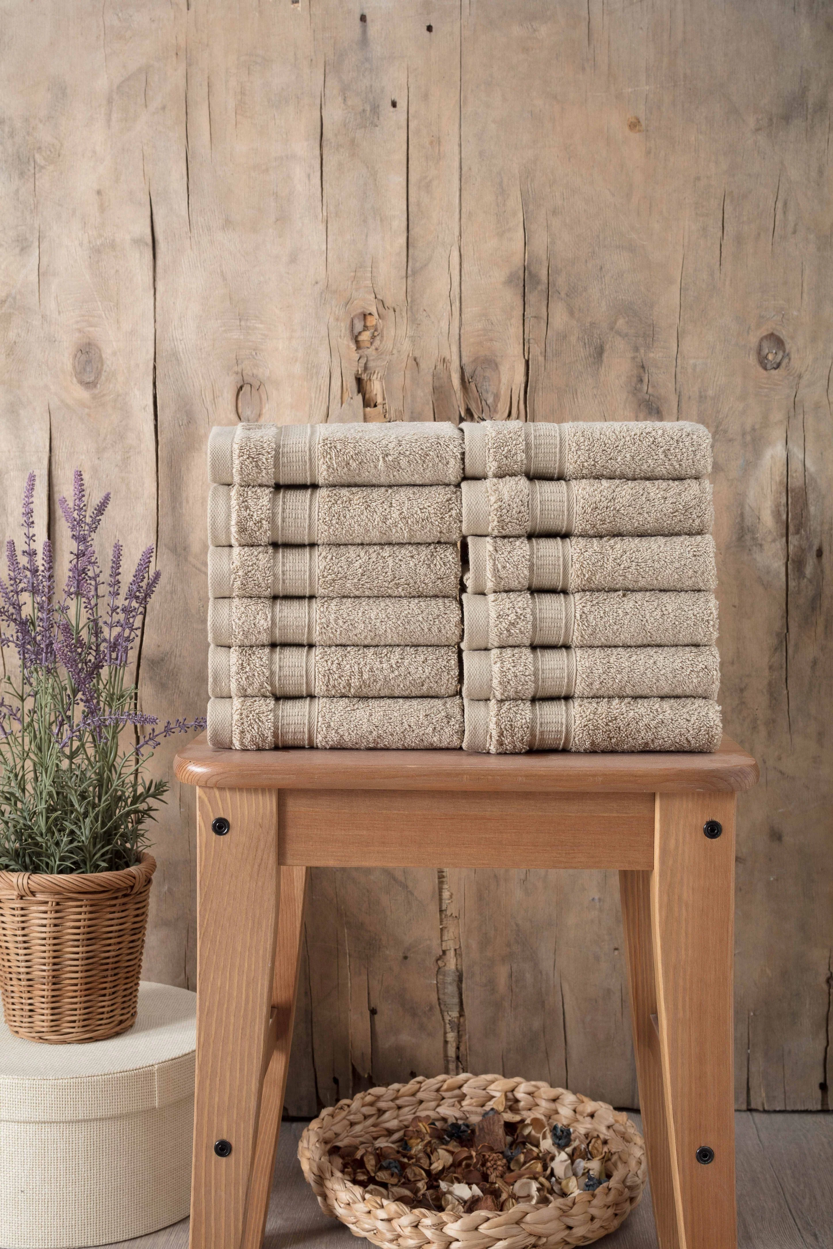Turkish Cotton Washcloth Set of 12 by La'Hammam - Image 13