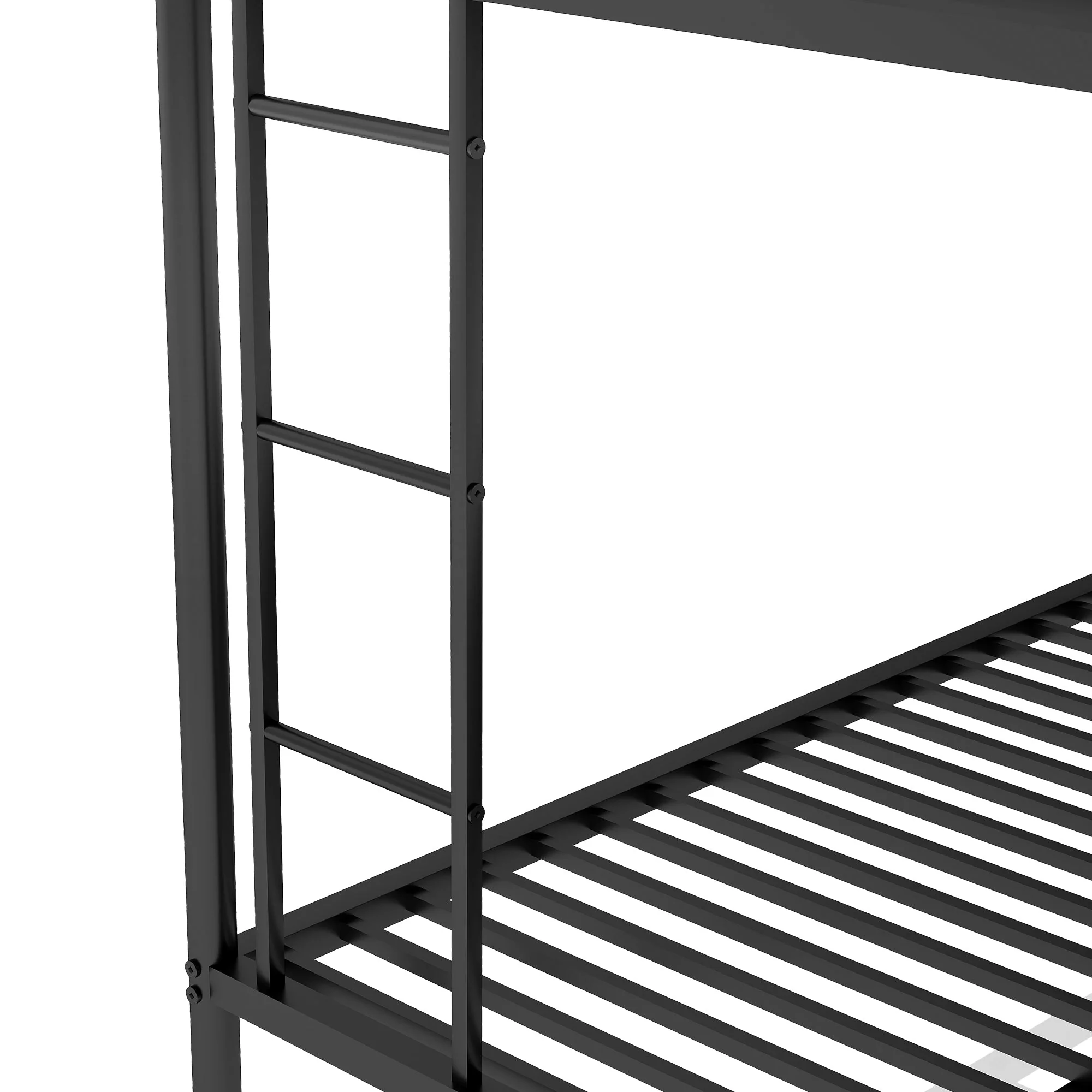 Twin-Over-Bunk Bed with Twin Size Trundle, Black - Image 8